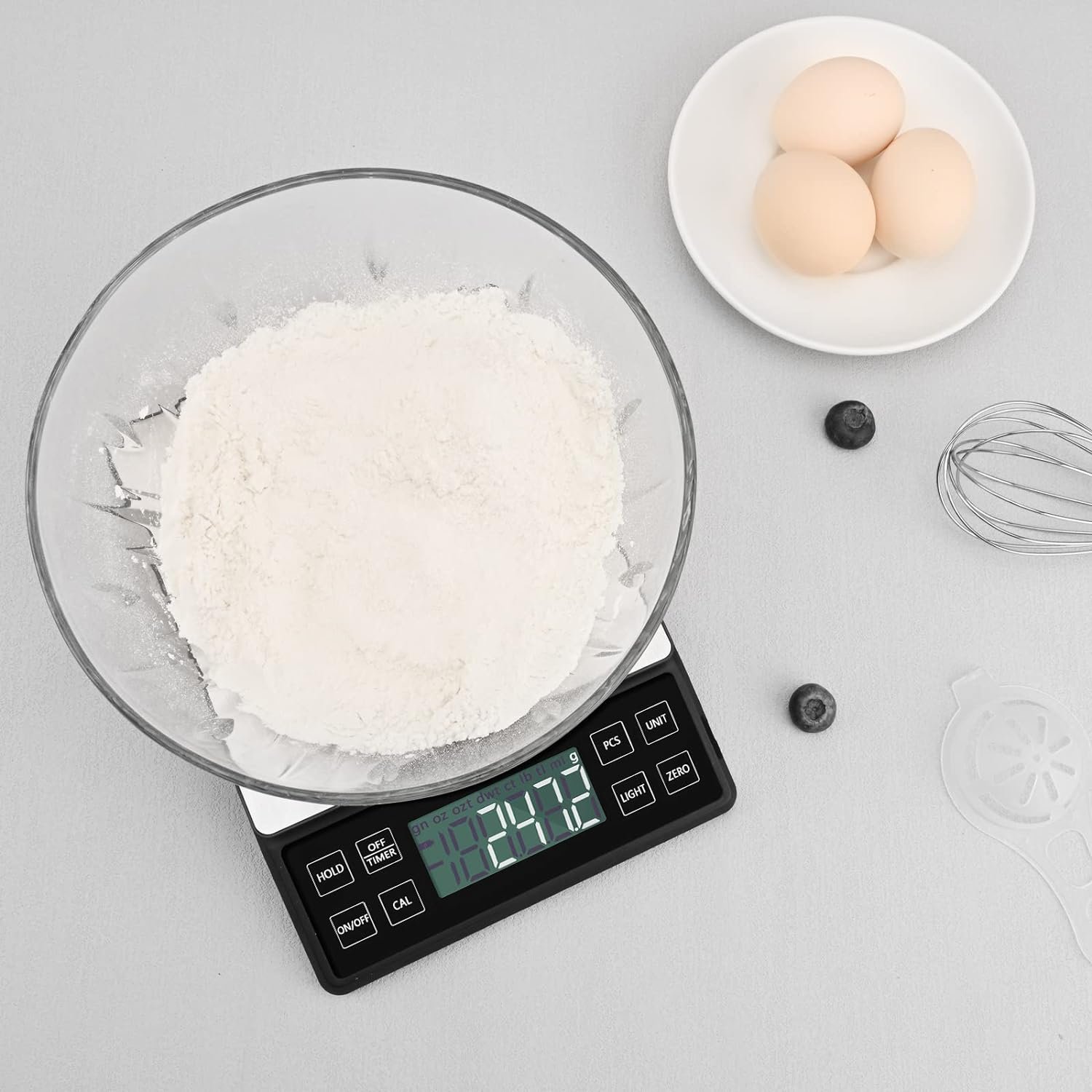 Food Kitchen Scale NEXT-SHINE Rechargeable Digital Scale with LCD Backlit Display and Protective Tray, 5kg x 0.1 for Baking Cooking Meal Prep Postal Parcel, Large Stainless Steel Weighing Platform Food Kitchen Scale NEXT-SHINE Rechargeable Digital Scale with LCD Backlit Display and Protective Tray, 5kg x 0.1 for Baking Cooking Meal Prep Postal Parcel, Large Stainless Steel Weighing Platform