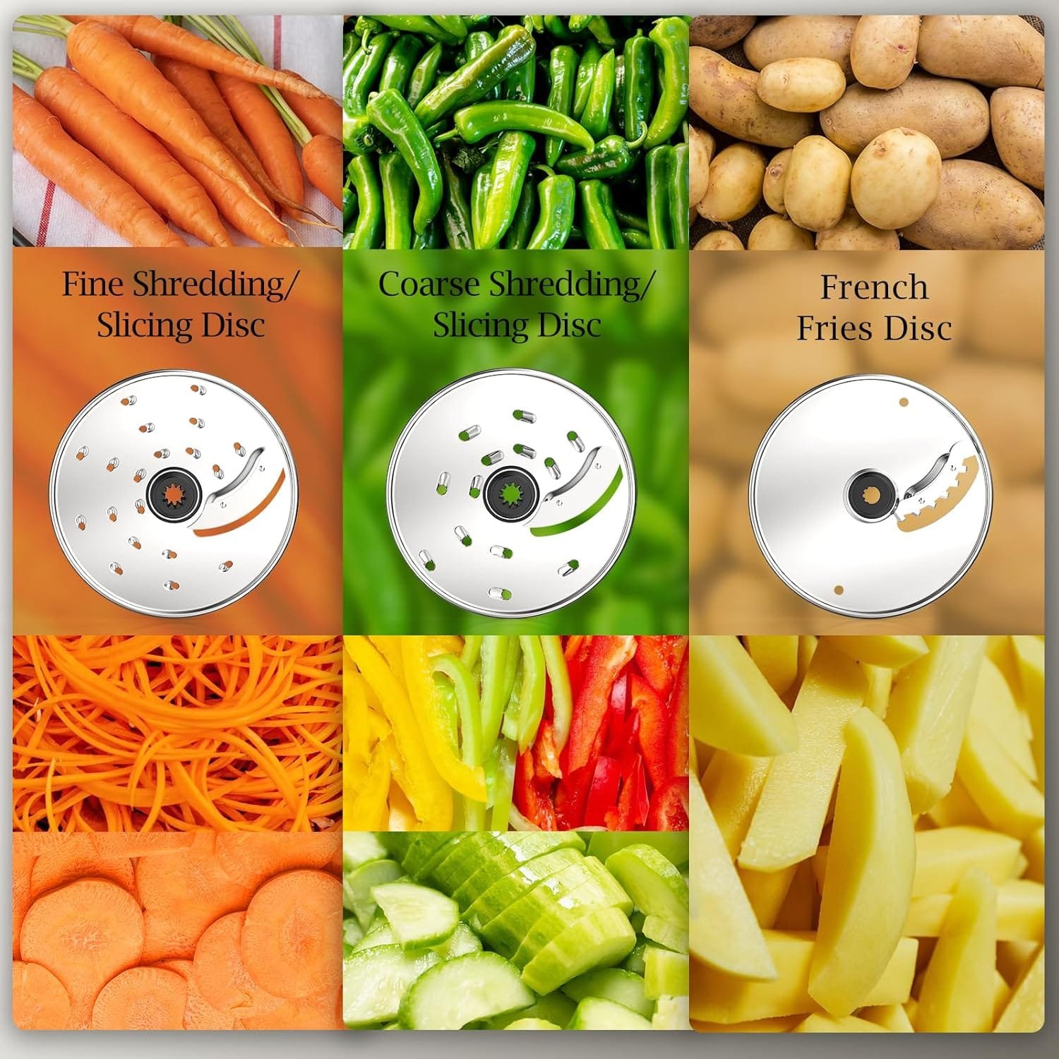 Food Processor - Food Processors Best Rated 2023, Versatile Blades for Slicing, Shredding, Chopping - Blender  Food Processor Combo, Large Caliber, 12-Cup 600W