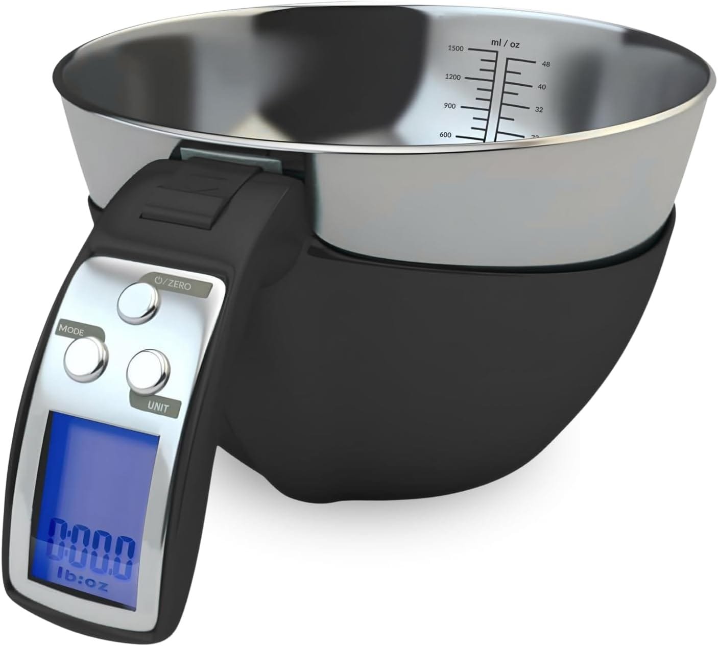Fradel Digital Kitchen Food Scale with Bowl (Removable) and Measuring Cup - Stainless Steel, Backlight, 11lbs Capacity - Cooking, Baking, Gym, Diet - Precise Measuring (Black) Fradel Digital Kitchen Food Scale with Bowl (Removable) and Measuring Cup - Stainless Steel, Backlight, 11lbs Capacity - Cooking, Baking, Gym, Diet - Precise Measuring (Black)