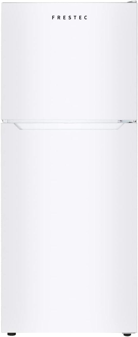 Frestec 7.4 CU Refrigerator with Freezer, Apartment Size Refrigerator Top Freezer, 2 Door Fridge with Adjustable Thermostat Control, Freestanding, Door Swing, White (FR 742 WH)