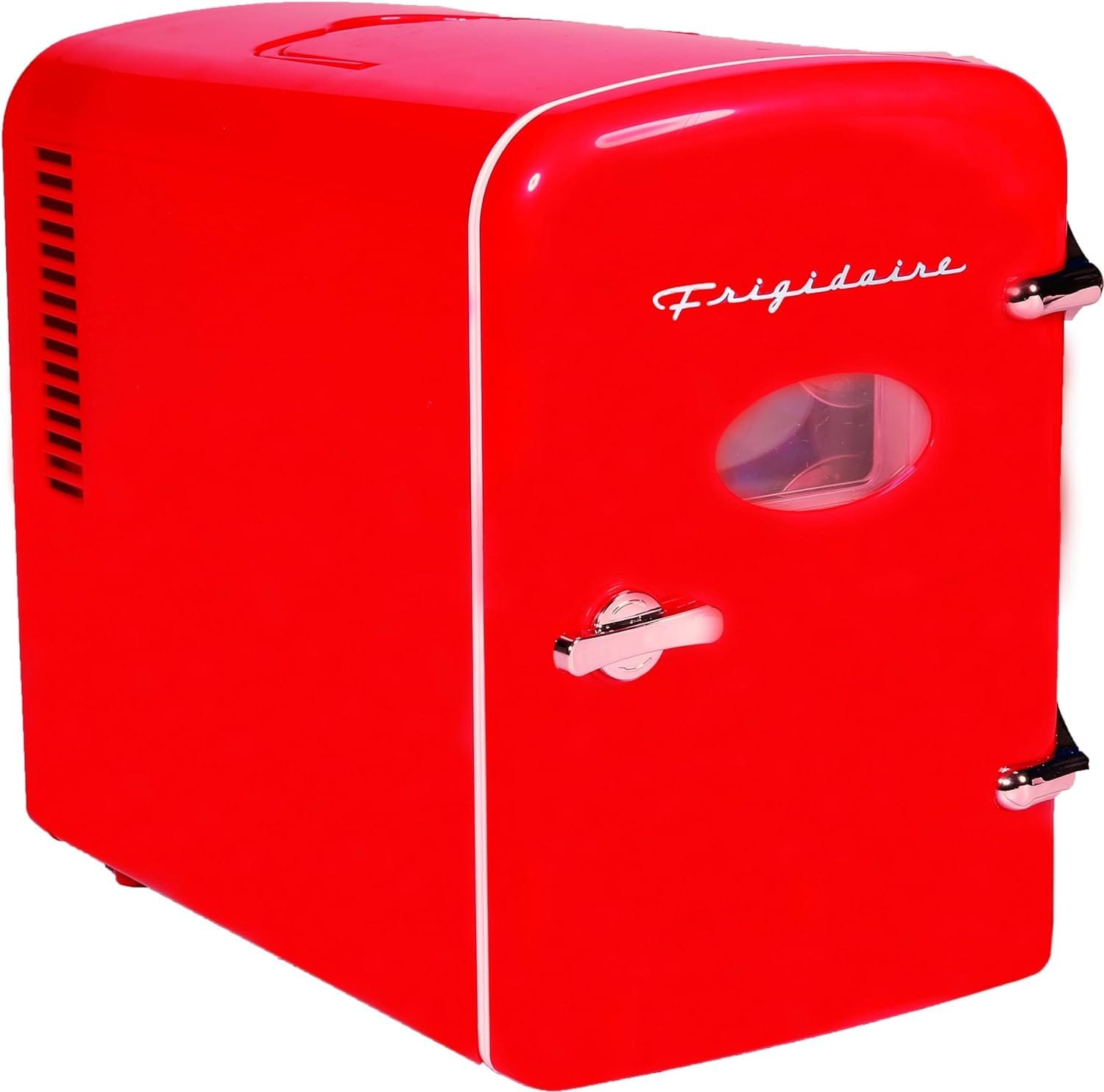 Frigidaire EFMIS129-RED Mini Portable Compact Personal Fridge Cooler, 1 Gallons, 6 Cans Frigidaire EFMIS129-RED Mini Portable Compact Personal Fridge Cooler, 1 Gallons, 6 Cans