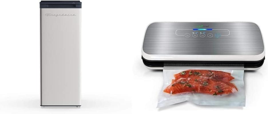 Frigidaire EFRF696-AMZ Upright Freezer 6.5 cu ft Stainless Platinum Design Series,Silver