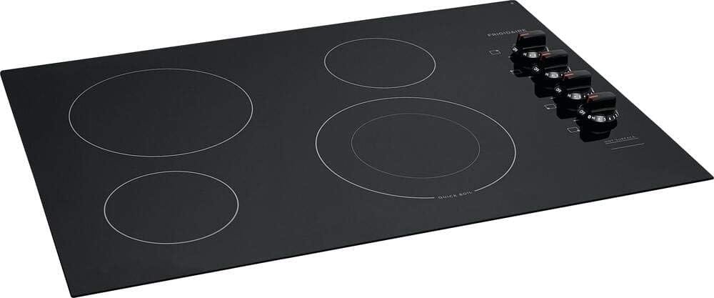 Frigidaire FFEC3025UB 30 Inch Electric Smoothtop Style Cooktop with 4 Elements in Black