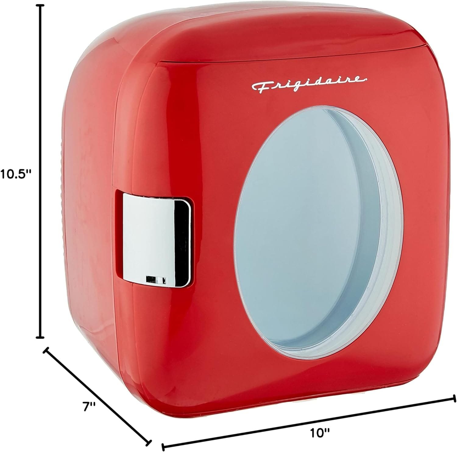 Frigidaire Retro Mini Fridge, 12/ 9 liters Cans Beverage Cooler, 100% Freon-Free  Eco Friendly Perfect for Home, Office, or Cars. Includes Plugs for Outlet  12V Car Charger - Blue