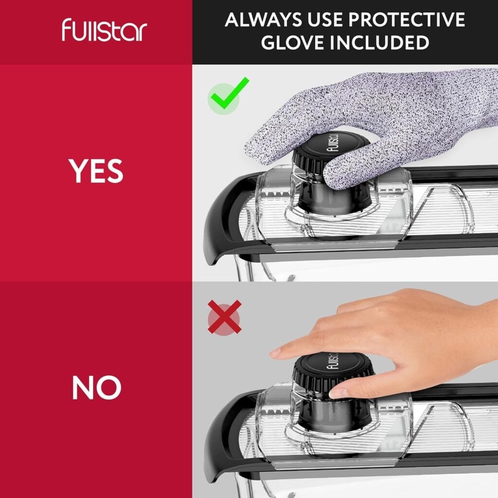 Fullstar Mandoline Slicer for Kitchen, Cheese Grater Vegetable Spiralizer and Veggie Slicer for Cooking Meal Prep, Kitchen Gadgets Organizer Safety Glove Included (6 in 1, White) Fullstar Mandoline Slicer for Kitchen, Cheese Grater Vegetable Spiralizer and Veggie Slicer for Cooking Meal Prep, Kitchen Gadgets Organizer Safety Glove Included (6 in 1, White)