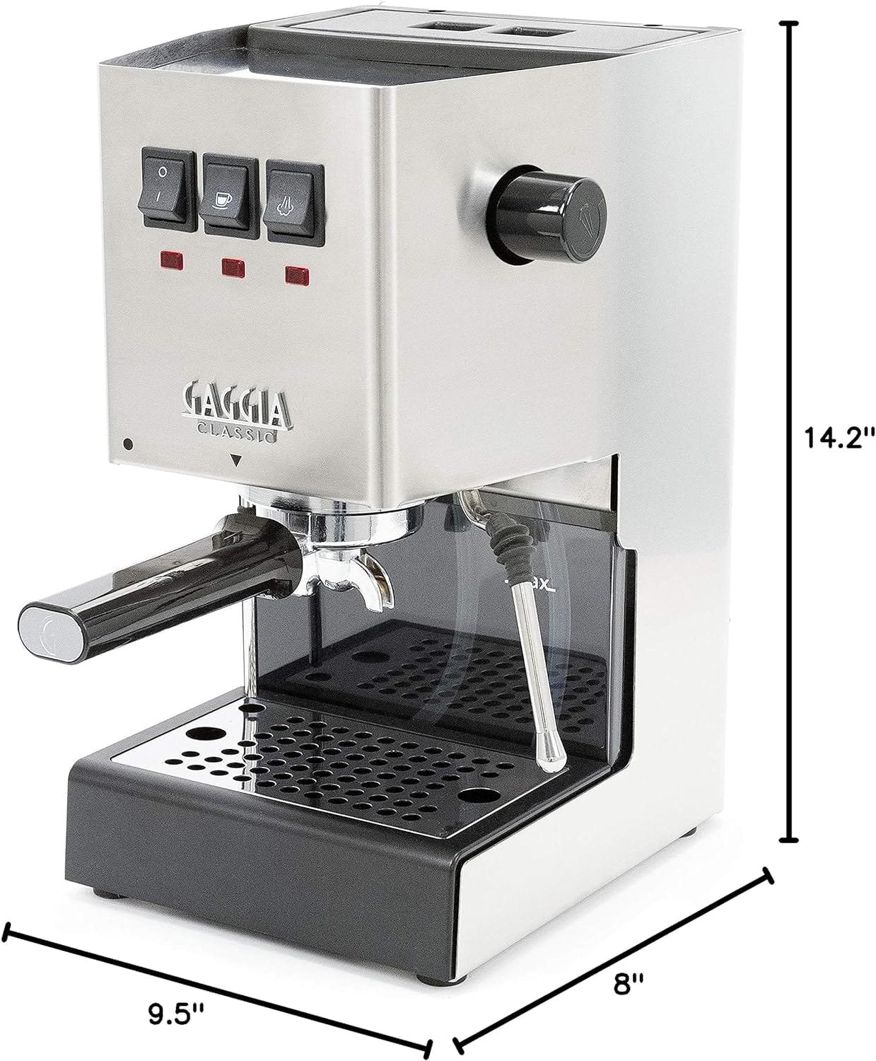 Gaggia RI9380/46 Classic Evo Pro, Small, Brushed Stainless Steel Gaggia RI9380/46 Classic Evo Pro, Small, Brushed Stainless Steel