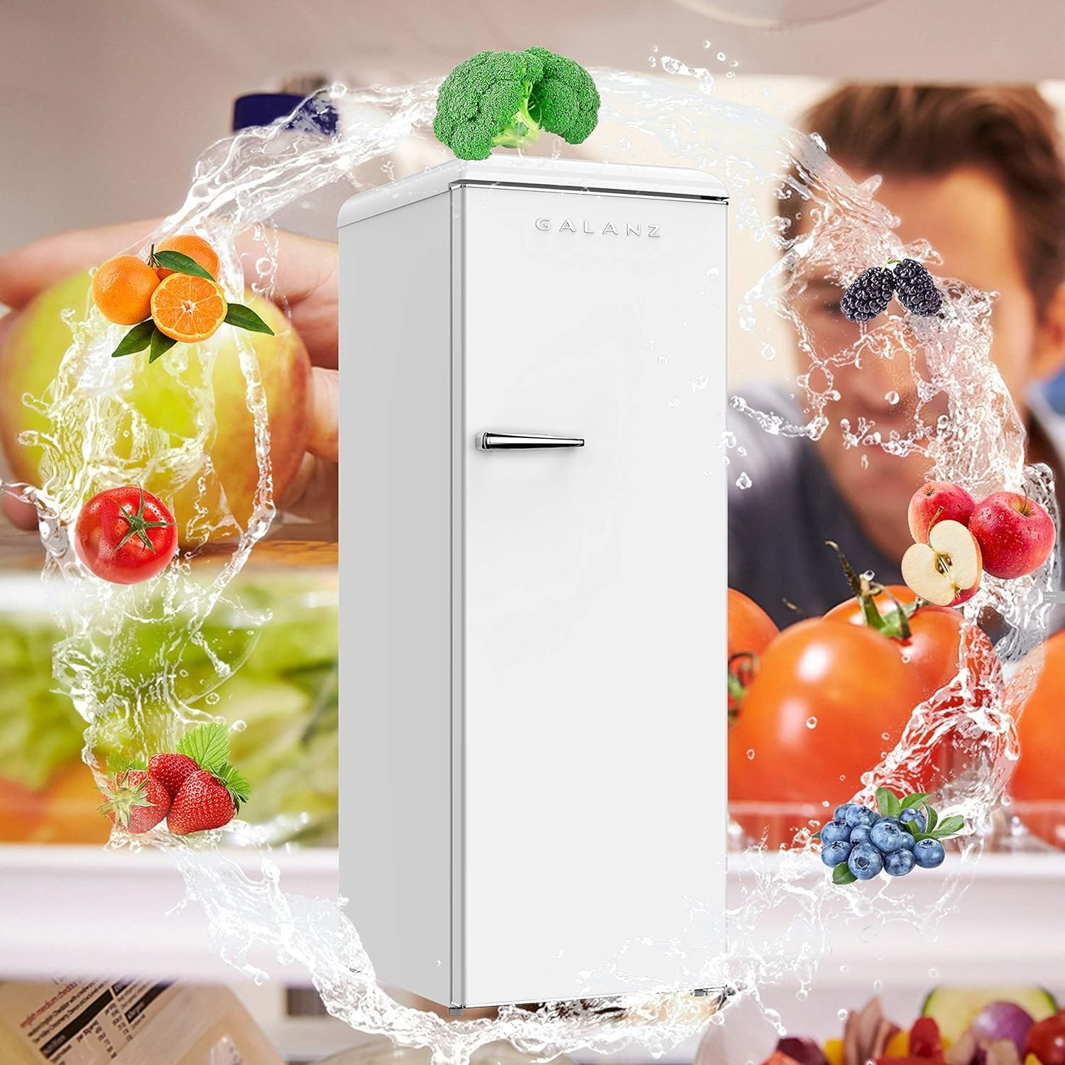 Galanz GLF11UWEA16 Convertible Freezer/Fridge, Electronic Temperature Control, 11 Cu.Ft, White Galanz GLF11UWEA16 Convertible Freezer/Fridge, Electronic Temperature Control, 11 Cu.Ft, White