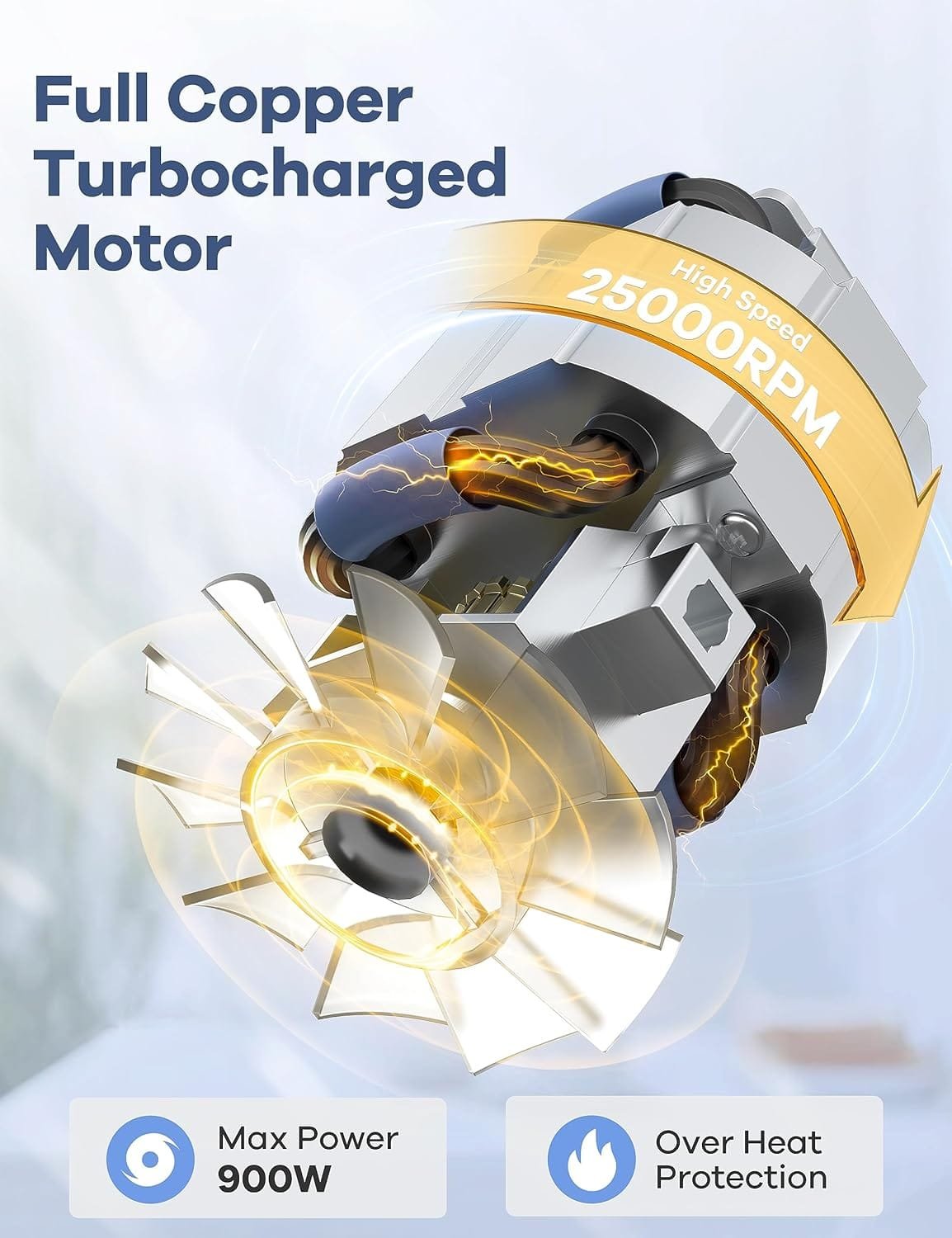 Ganiza Smoothie Blender, Blender for Shakes and Smoothies, 15-Piece Personal Blender and Grinder Combo for Kitchen, Smoothies Maker with 4 BPA-Free Portable Blender Cup, Nutritious Recipe, MAX 900W