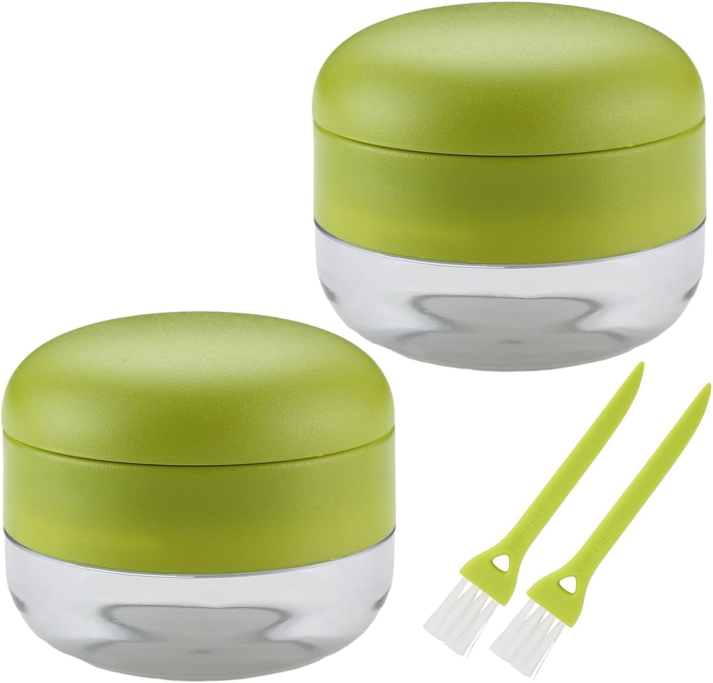 Garlic Chopper, 2PCS Garlic Presses, Stainless Steel Blades Cutter, Crusher, Mincer, and Storage Container - Includes 2PCS mini Brushes - Suitable for both Home and Camping – (Green) Garlic Chopper, 2PCS Garlic Presses, Stainless Steel Blades Cutter, Crusher, Mincer, and Storage Container - Includes 2PCS mini Brushes - Suitable for both Home and Camping – (Green)