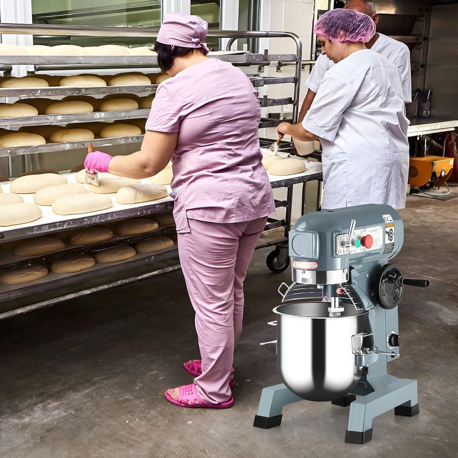 Garvee Commercial Food Mixer 15QT, 600W Stand Mixers for Kitchen, 3 Speed Adjustable, Stainless Steel Bowl Dough Hooks Whisk Beater Included, Electric Food Mixer for Restaurant Bakery Pizzeria Garvee Commercial Food Mixer 15QT, 600W Stand Mixers for Kitchen, 3 Speed Adjustable, Stainless Steel Bowl Dough Hooks Whisk Beater Included, Electric Food Mixer for Restaurant Bakery Pizzeria