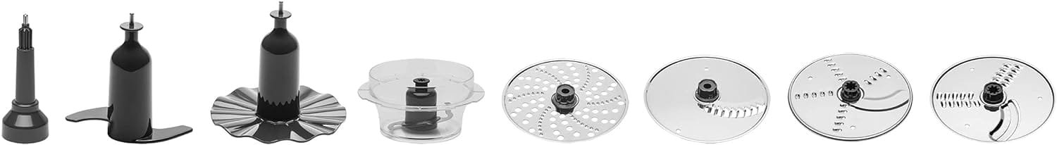 GE Food Processor |12 Cup | Complete with 3 Feeding Tubes Stainless Steel Accessories-3 Discs + Dough Blade | 3 Speed | for Shredded Cheese, Chicken More | Kitchen Essentials | 550 Watts GE Food Processor |12 Cup | Complete with 3 Feeding Tubes Stainless Steel Accessories-3 Discs + Dough Blade | 3 Speed | for Shredded Cheese, Chicken More | Kitchen Essentials | 550 Watts