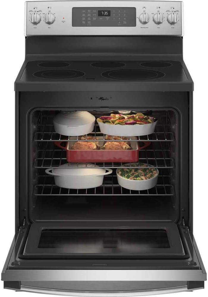 GE JB735SPSS 5.3 Cu. Ft. Freestanding Electric Convection Range with Hot Air Frying