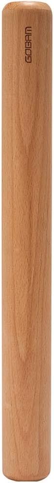 GOBAM Wood Rolling Pin, Small - Dough Roller for Pasta, Cookies, Pie, Pizza, Chapati, Fondant, Rolling Pins for Baking, Bread Making Tools and Supplies - 11 x 1.38 Inches