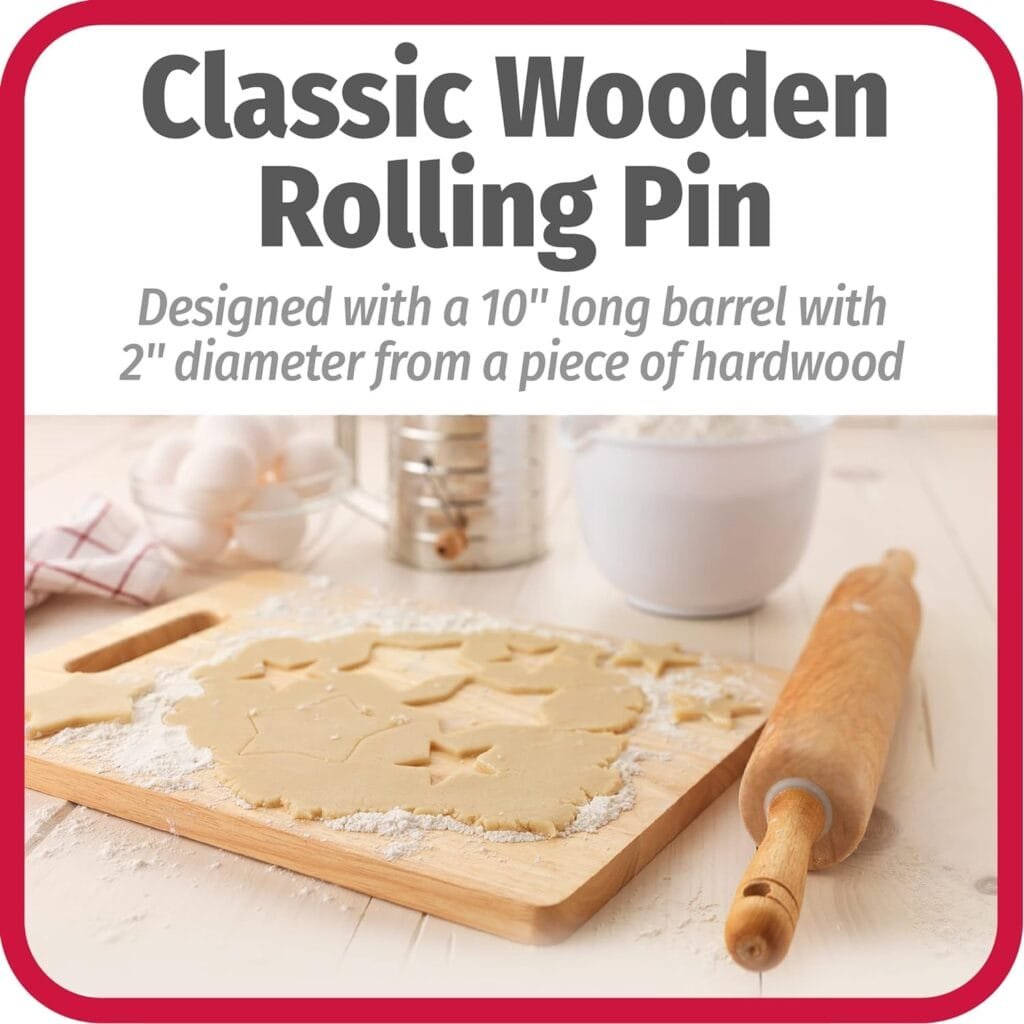 Goodcook 05717000817 Good Cook Classic Wood Rolling Pin, 1,23830