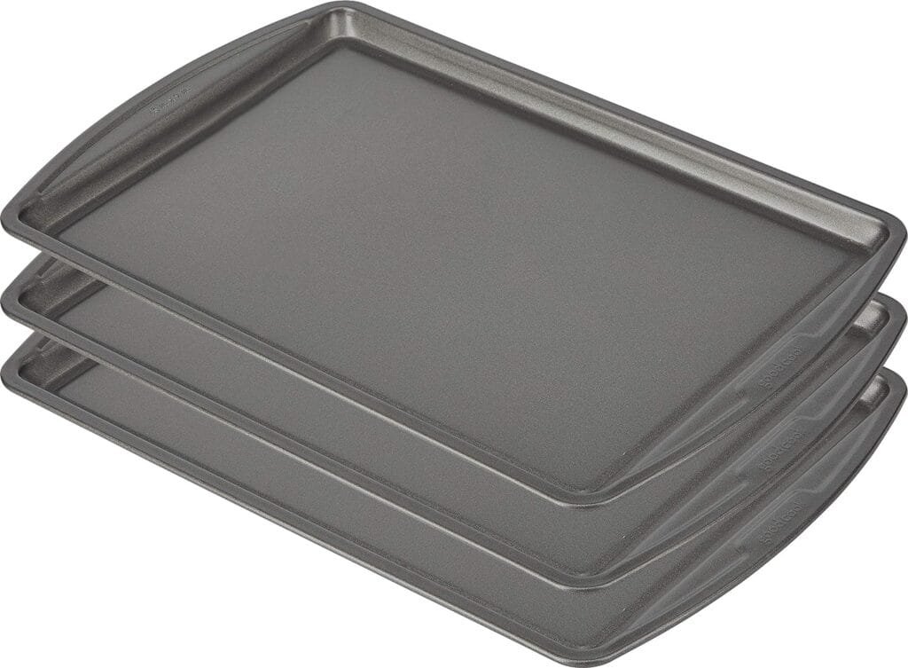 Goodcook Baking Sheet, 13 Inch x 9 Inch, Dark gray - 3 Piece Goodcook Baking Sheet, 13 Inch x 9 Inch, Dark gray - 3 Piece