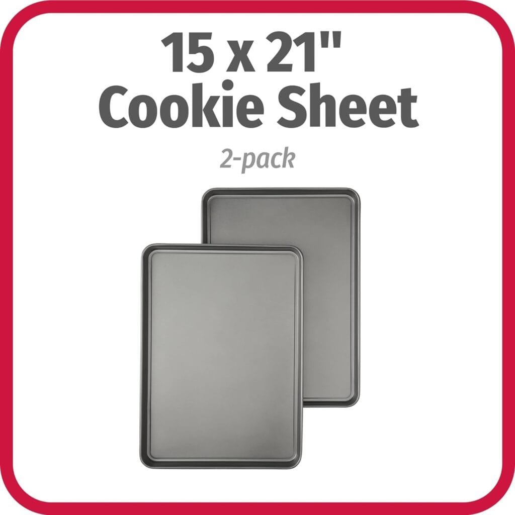 Goodcook Baking Sheet, 13 Inch x 9 Inch, Dark gray - 3 Piece Goodcook Baking Sheet, 13 Inch x 9 Inch, Dark gray - 3 Piece