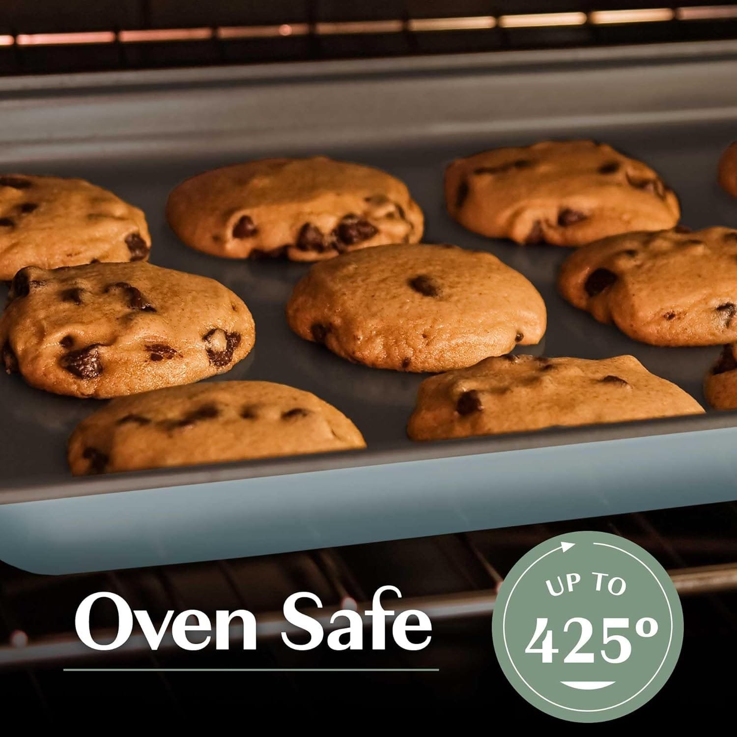 Goodful All-In-One Nonstick Bakeware Set, Stackable and Space Saving Design includes Round and Square Pans, Muffin Pans, Cookie Sheet and Roaster, Dishwasher Safe, 8-Piece, Blue Mist Goodful All-In-One Nonstick Bakeware Set, Stackable and Space Saving Design includes Round and Square Pans, Muffin Pans, Cookie Sheet and Roaster, Dishwasher Safe, 8-Piece, Blue Mist