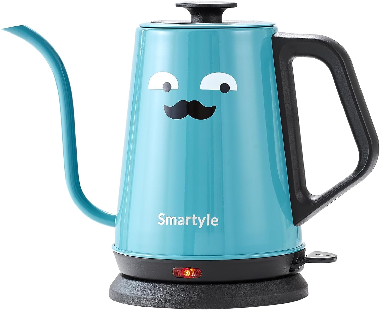 Gooseneck Electric Kettle,1.0L Colorful Electric Tea Kettle of Stainless Steel,1000W Cartoon Hot Water Kettle with Auto Shut Off,Cute Pour Over Kettle for Coffee and Tea-Blue Gooseneck Electric Kettle,1.0L Colorful Electric Tea Kettle of Stainless Steel,1000W Cartoon Hot Water Kettle with Auto Shut Off,Cute Pour Over Kettle for Coffee and Tea-Blue