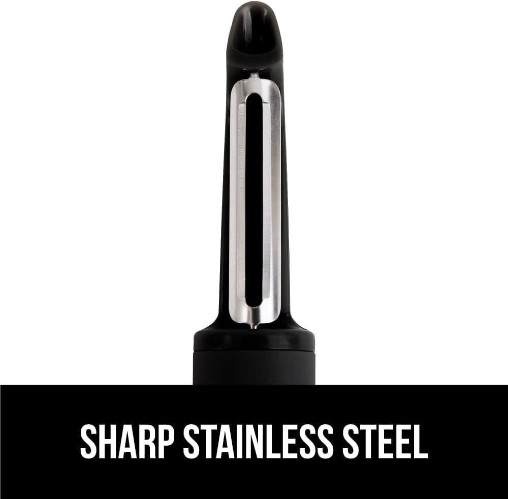 Gorilla Grip Swivel Vegetable Peeler, Sharp Stainless Steel Blades, Comfortable Handle, Dishwasher Safe, Kitchen Food Peelers, Easy Peeling, Peel Vegetables, Apple, Potato, Safe Blade Guard, Mint Gorilla Grip Swivel Vegetable Peeler, Sharp Stainless Steel Blades, Comfortable Handle, Dishwasher Safe, Kitchen Food Peelers, Easy Peeling, Peel Vegetables, Apple, Potato, Safe Blade Guard, Mint