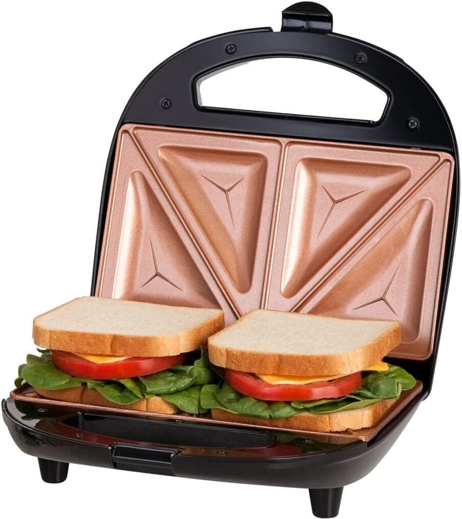 Gotham Steel Nonstick Panini Press Sandwich Maker, 2in1 Breakfast Sandwich Maker Grill / Sandwich Press Grill with Indicator Light, Grilled Cheese Maker Makes 2 Sandwiches with Easy Cut Edges Gotham Steel Nonstick Panini Press Sandwich Maker, 2in1 Breakfast Sandwich Maker Grill / Sandwich Press Grill with Indicator Light, Grilled Cheese Maker Makes 2 Sandwiches with Easy Cut Edges