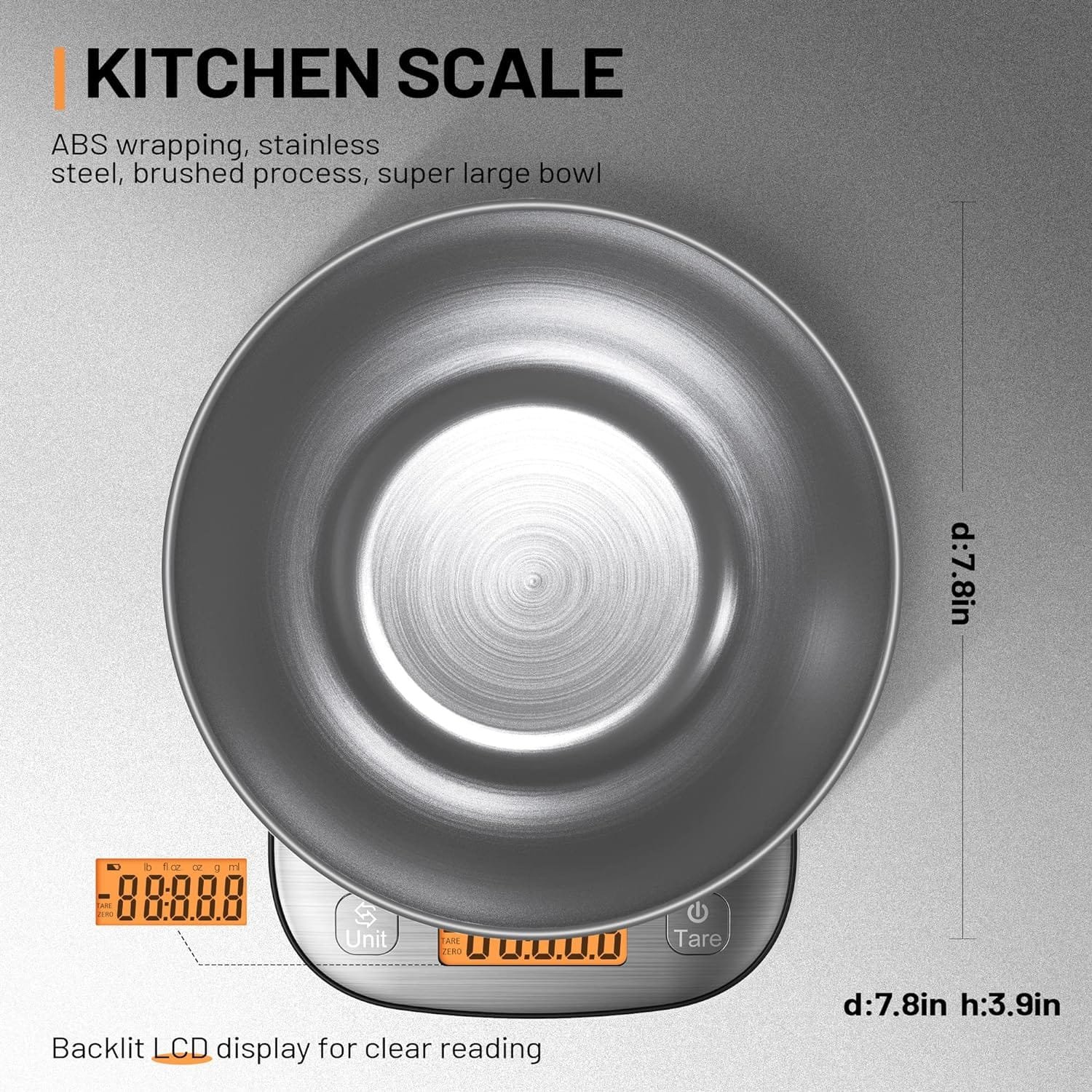 GRAM PRES Food Kitchen Scale Digital Weight Grams and Oz with IPX6 Waterproof,Professional Stainless Steel Digital Kitchen Food Scale 11lb/0.01oz with Bowl for Weight Loss Dieting Baking Cooking GRAM PRES Food Kitchen Scale Digital Weight Grams and Oz with IPX6 Waterproof,Professional Stainless Steel Digital Kitchen Food Scale 11lb/0.01oz with Bowl for Weight Loss Dieting Baking Cooking