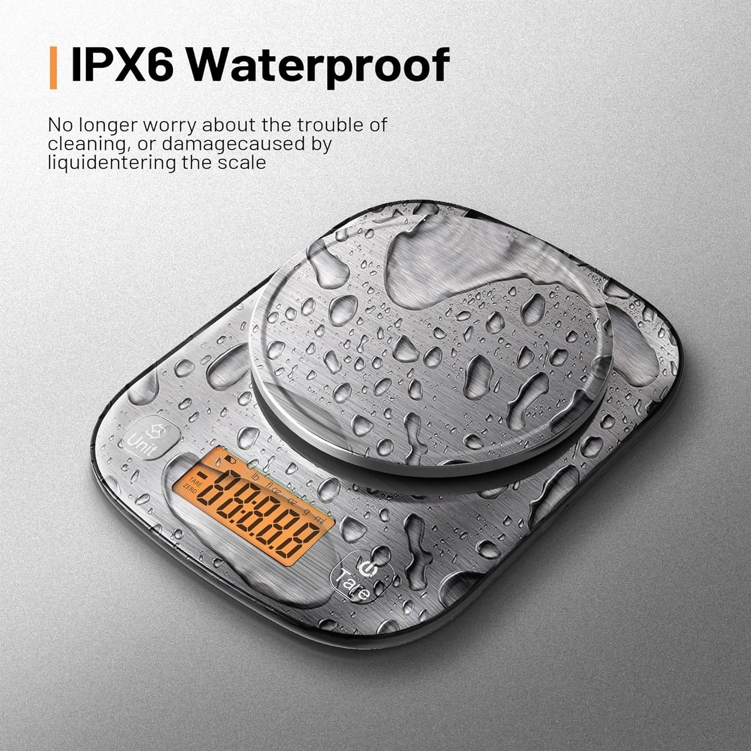 GRAM PRES Food Kitchen Scale Digital Weight Grams and Oz with IPX6 Waterproof,Professional Stainless Steel Digital Kitchen Food Scale 11lb/0.01oz with Bowl for Weight Loss Dieting Baking Cooking GRAM PRES Food Kitchen Scale Digital Weight Grams and Oz with IPX6 Waterproof,Professional Stainless Steel Digital Kitchen Food Scale 11lb/0.01oz with Bowl for Weight Loss Dieting Baking Cooking