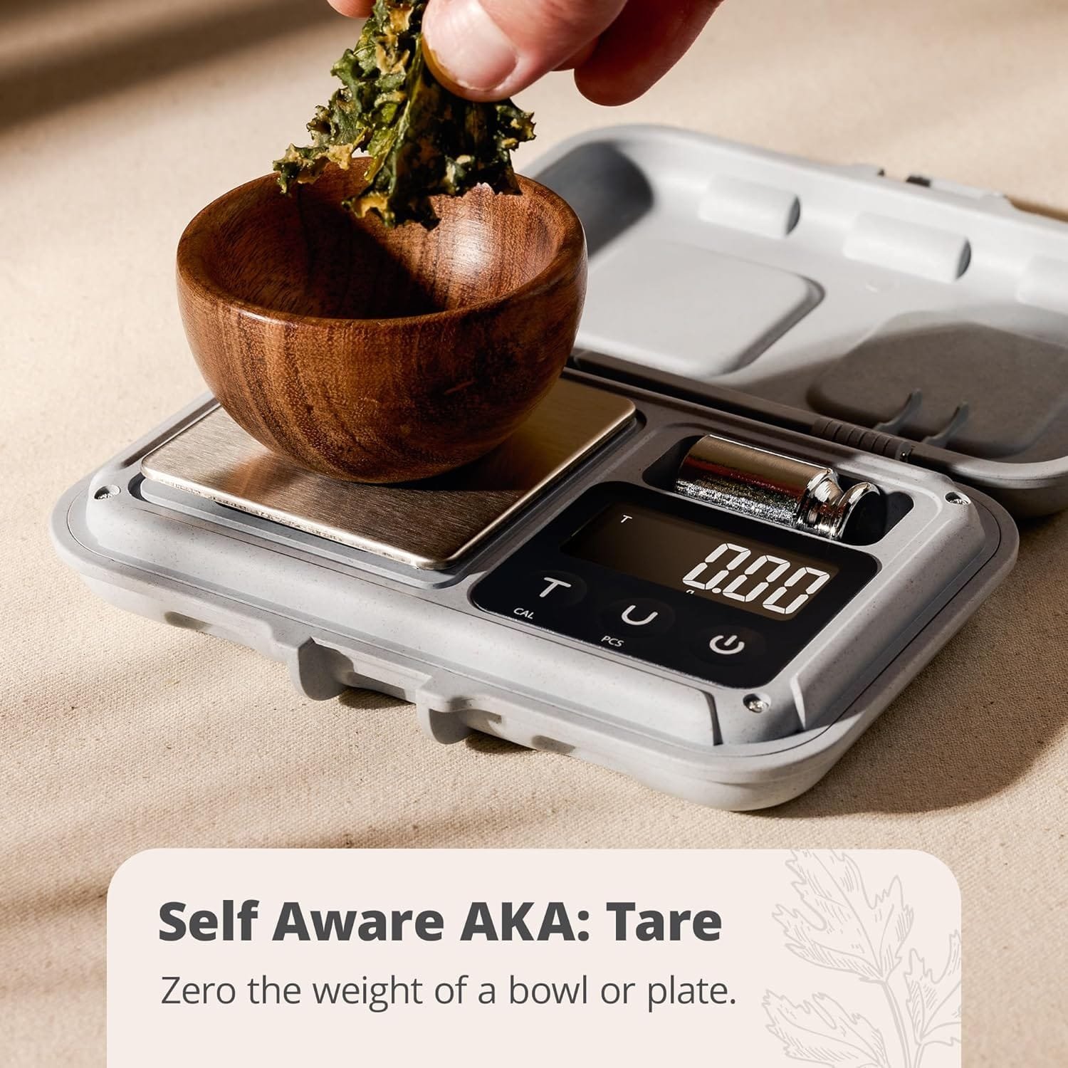 Greater Goods Heavy Duty Precision Pocket Scale - 300g x 0.01g Digital Gram Scale for Jewelry  Small Food with Tare Function, Designed in St. Louis, Grey