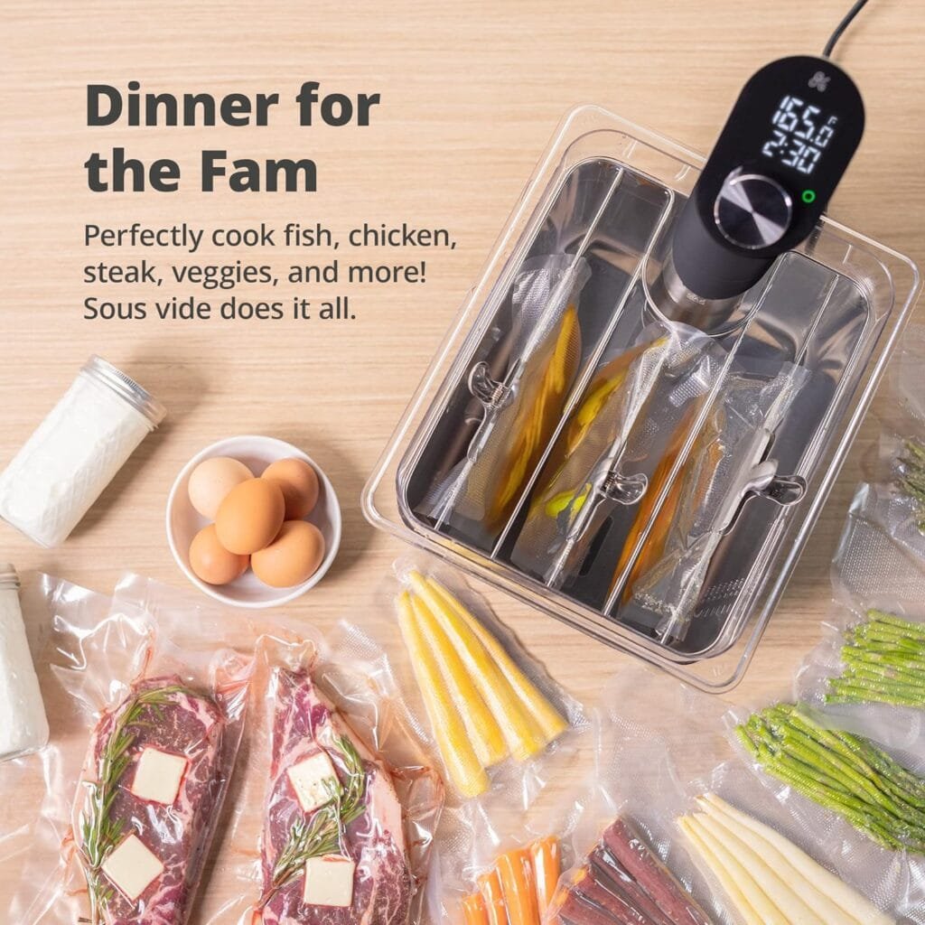 Greater Goods Kitchen Sous Vide - A Powerful Precision Cooking Machine at 1100 Watts; Ultra Quiet Immersion Circulator With a Brushless Motor, (Onyx Black) Greater Goods Kitchen Sous Vide - A Powerful Precision Cooking Machine at 1100 Watts; Ultra Quiet Immersion Circulator With a Brushless Motor, (Onyx Black)