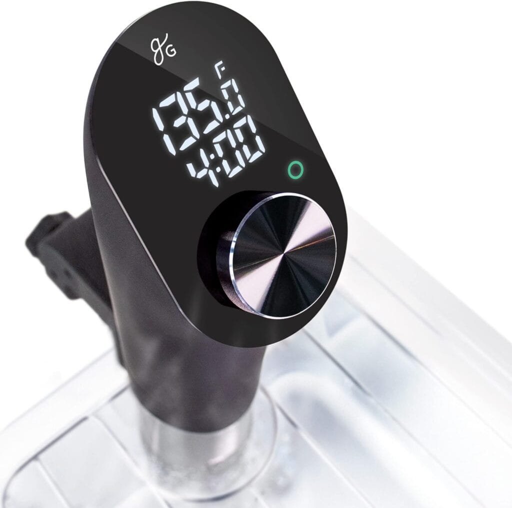 Greater Goods Kitchen Sous Vide - A Powerful Precision Cooking Machine at 1100 Watts; Ultra Quiet Immersion Circulator With a Brushless Motor, (Onyx Black) Greater Goods Kitchen Sous Vide - A Powerful Precision Cooking Machine at 1100 Watts; Ultra Quiet Immersion Circulator With a Brushless Motor, (Onyx Black)