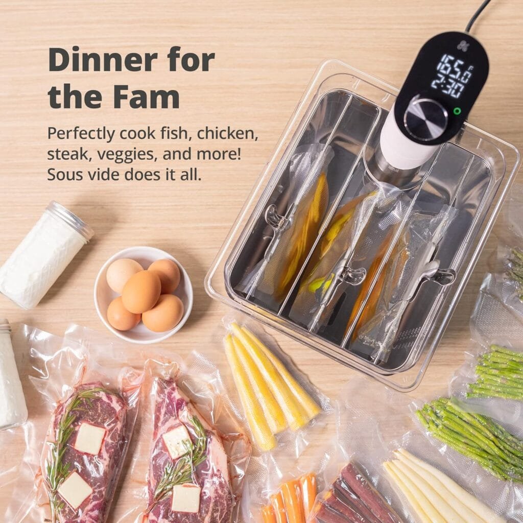 Greater Goods Kitchen Sous Vide - A Powerful Precision Cooking Machine at 1100 Watts; Ultra Quiet Immersion Circulator With a Brushless Motor, (Onyx Black) Greater Goods Kitchen Sous Vide - A Powerful Precision Cooking Machine at 1100 Watts; Ultra Quiet Immersion Circulator With a Brushless Motor, (Onyx Black)