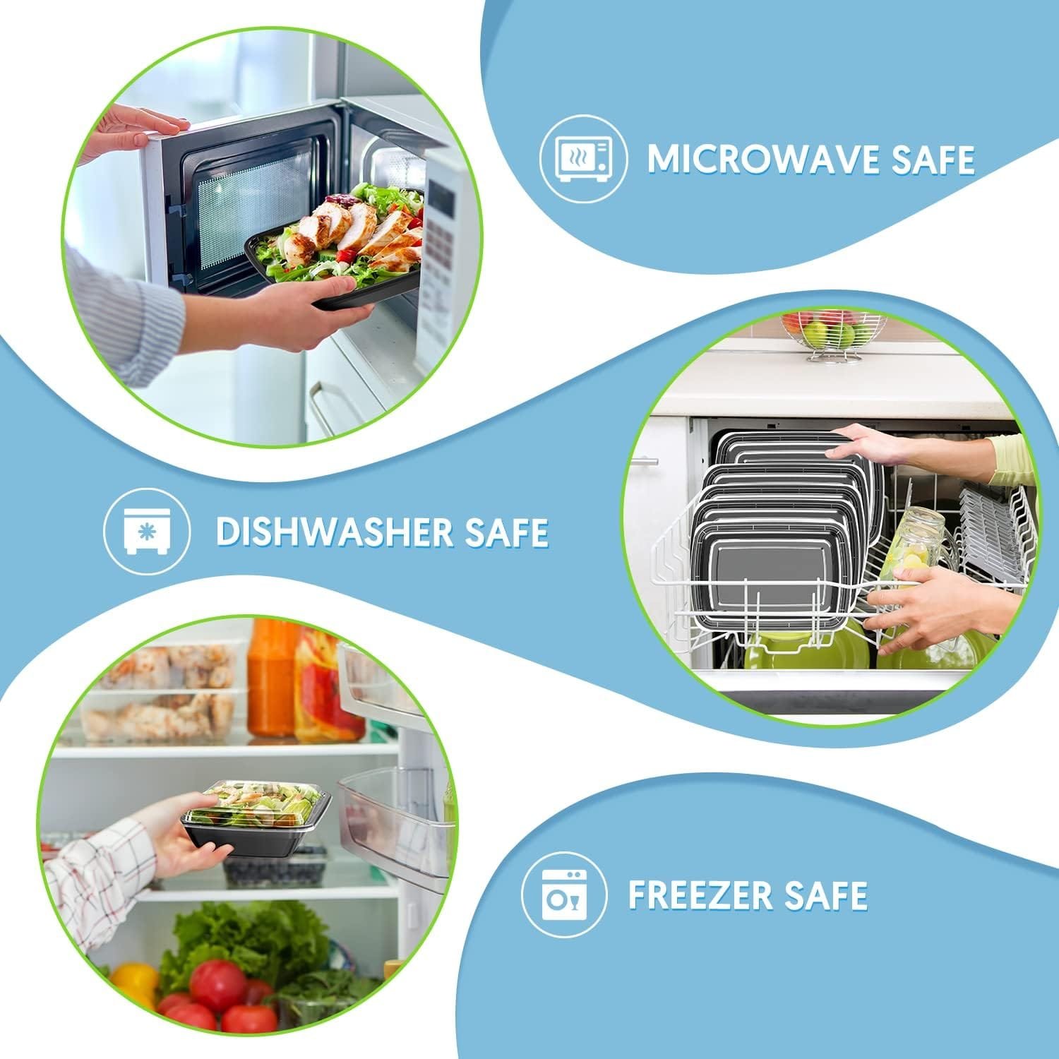 GUANFU Meal Prep Containers Reusable, 20 Pack Extra-Thick Food Storage Containers w/Lids Plastic Bento Box BPA Free Lunch Boxes Disposable Stackable Microwave Dishwasher Freezer Safe(28 oz) GUANFU Meal Prep Containers Reusable, 20 Pack Extra-Thick Food Storage Containers w/Lids Plastic Bento Box BPA Free Lunch Boxes Disposable Stackable Microwave Dishwasher Freezer Safe(28 oz)