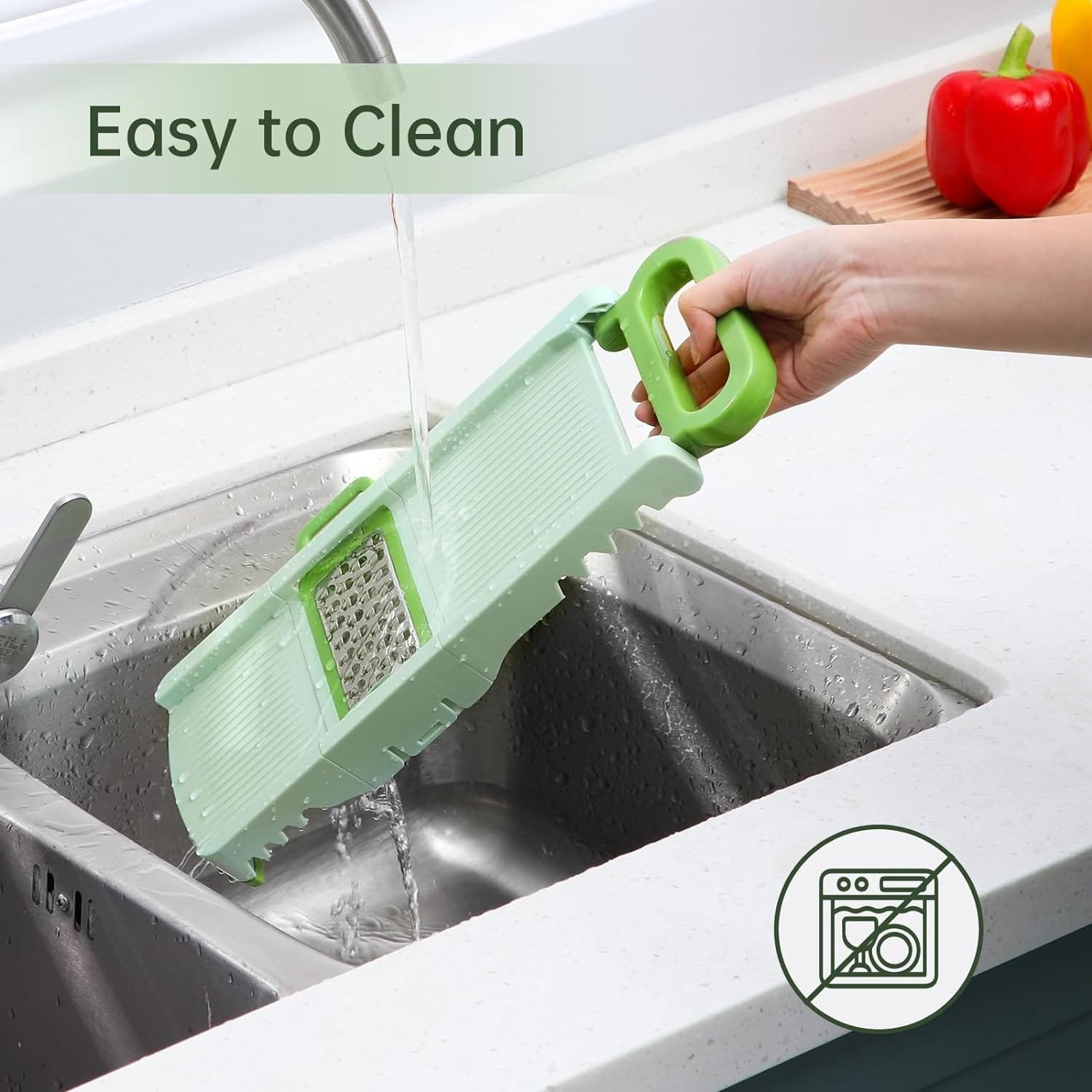 HAIXIN HOME Mandoline Slicer for Kitchen, 6 in 1 Food Slicer with Hand Holder, Interchangeable Cheese Grater with 6 Blades, Professional Vegetable Slicer for Salad HAIXIN HOME Mandoline Slicer for Kitchen, 6 in 1 Food Slicer with Hand Holder, Interchangeable Cheese Grater with 6 Blades, Professional Vegetable Slicer for Salad