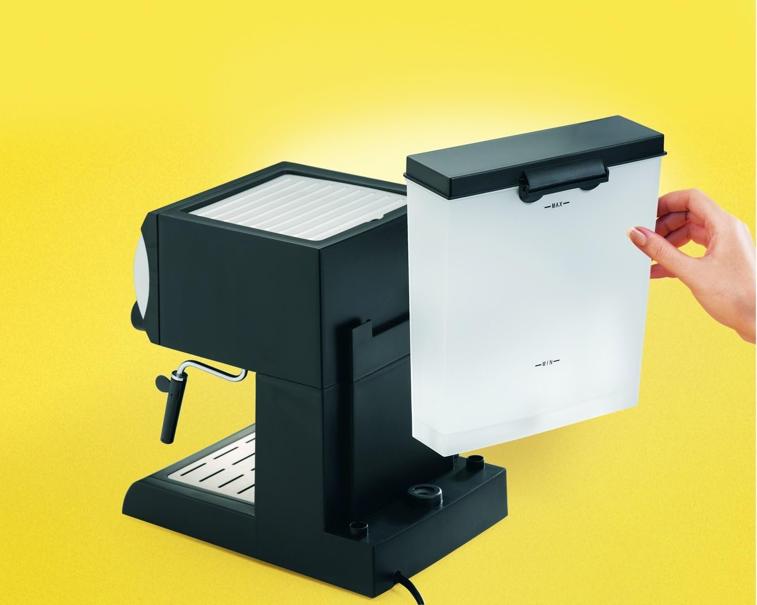 Hamilton Beach 15 Bar Espresso Machine, Cappuccino, Mocha,  Latte Maker, with Milk Frother, Make 2 Cups Simultaneously, Works with Pods or Ground Coffee, 50 oz. Water Reservoir, Black Hamilton Beach 15 Bar Espresso Machine, Cappuccino, Mocha,  Latte Maker, with Milk Frother, Make 2 Cups Simultaneously, Works with Pods or Ground Coffee, 50 oz. Water Reservoir, Black