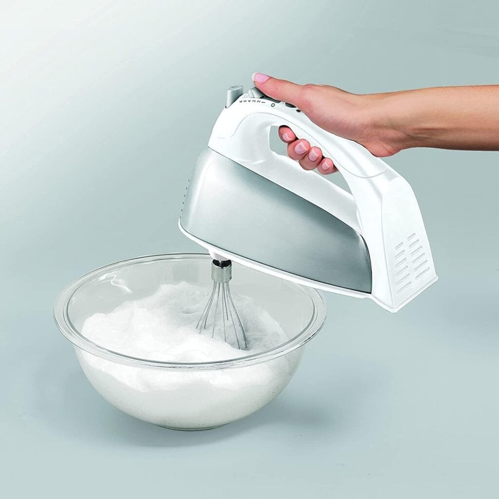 Hamilton Beach Classic Stand and Hand Mixer, 4 Quarts, 6 Speeds with QuickBurst, Bowl Rest, 290 Watts Peak Power, Black and Stainless Hamilton Beach Classic Stand and Hand Mixer, 4 Quarts, 6 Speeds with QuickBurst, Bowl Rest, 290 Watts Peak Power, Black and Stainless