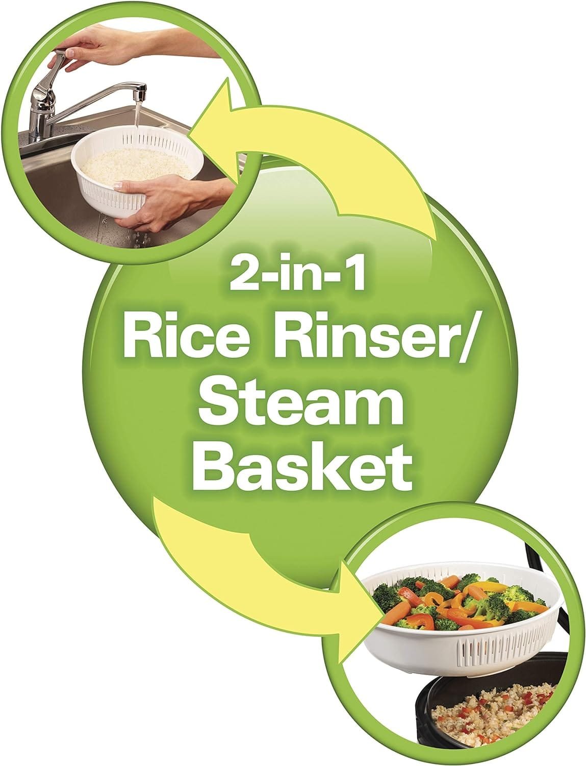 Hamilton Beach Digital Programmable Rice Cooker  Food Steamer, with Slow Hard-Boiled Egg Functions, Egg/Steam Tray, Small  Compact, 6 Cups Cooked (3 Uncooked), Stainless Steel (37524)