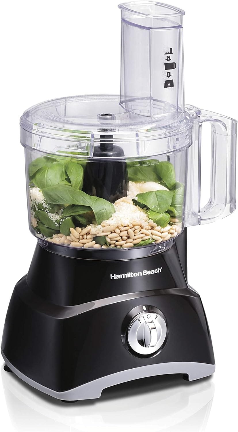 hamilton-beach-food-processor-vegetable-chopper-for-slicing-shredding-mincing-and-puree-8-cup-black - Cooking Appliance World