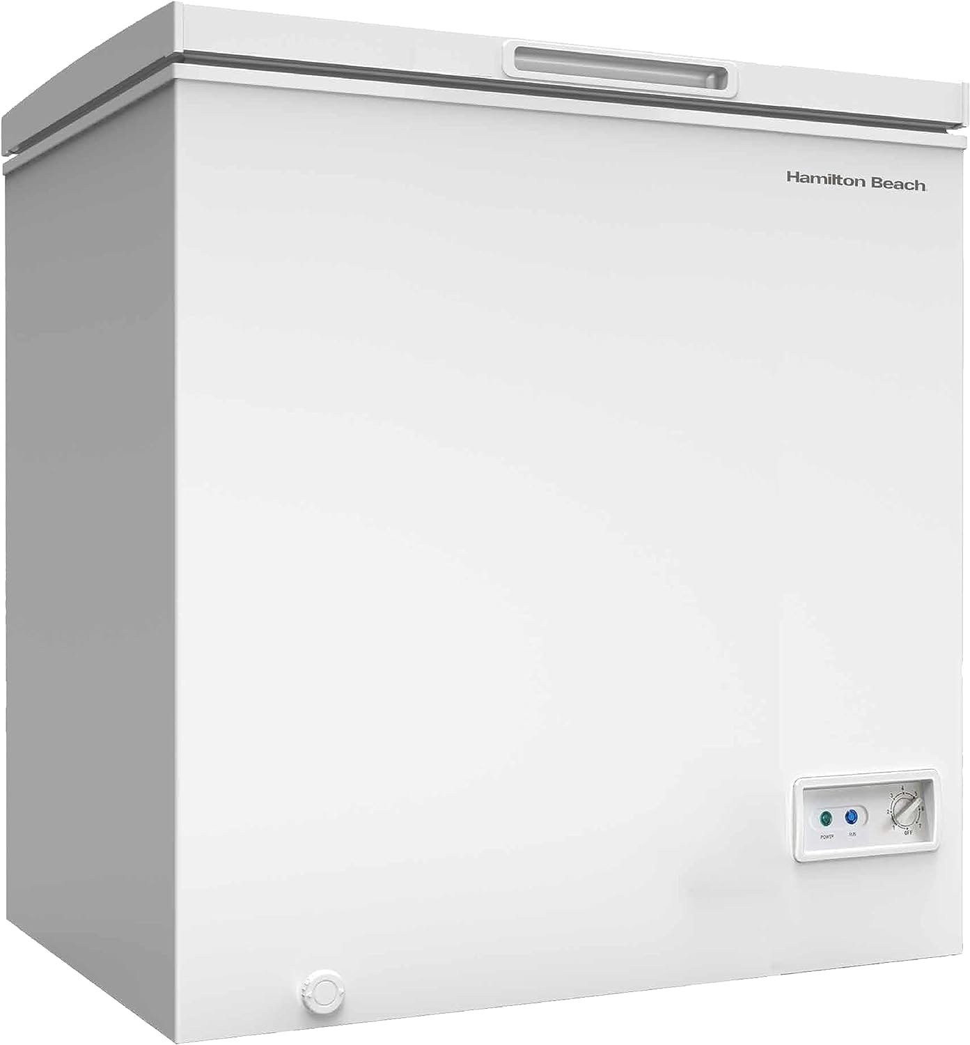 Hamilton Beach HBFRF1006 Chest Freezer-Adjustable Thermostat-Removable Vinyl Coated Wire Basket-Easy Defrost Drain-10 Cubic Feet, 10 cu ft, White Hamilton Beach HBFRF1006 Chest Freezer-Adjustable Thermostat-Removable Vinyl Coated Wire Basket-Easy Defrost Drain-10 Cubic Feet, 10 cu ft, White