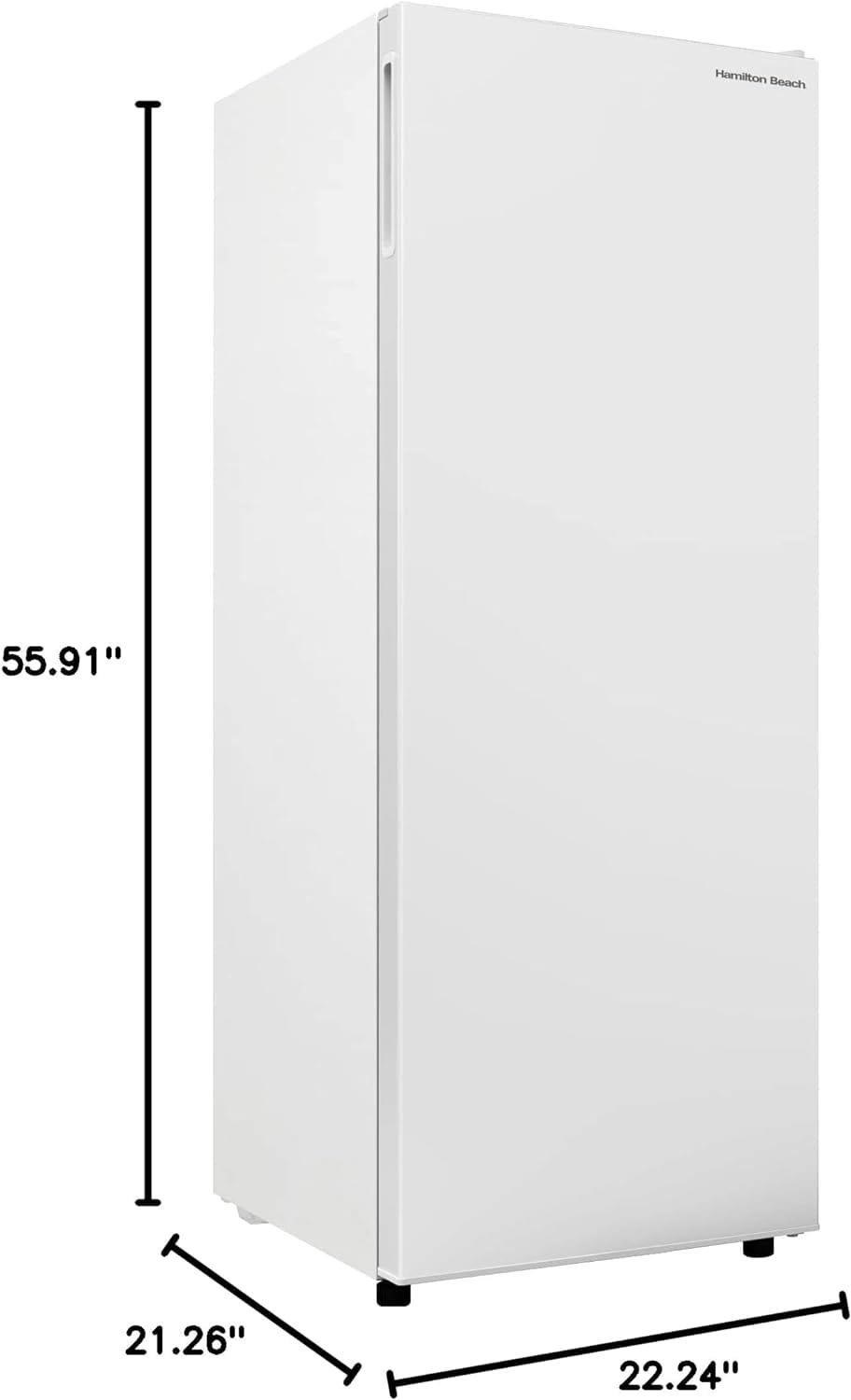Hamilton Beach HBFRF6892-WHITE HBFRF6892 Upright Convertible Fridge/Freezer-Reversible Door-Removable Glass Shelves-Adjustable Controls-6.8 cu ft, White Hamilton Beach HBFRF6892-WHITE HBFRF6892 Upright Convertible Fridge/Freezer-Reversible Door-Removable Glass Shelves-Adjustable Controls-6.8 cu ft, White