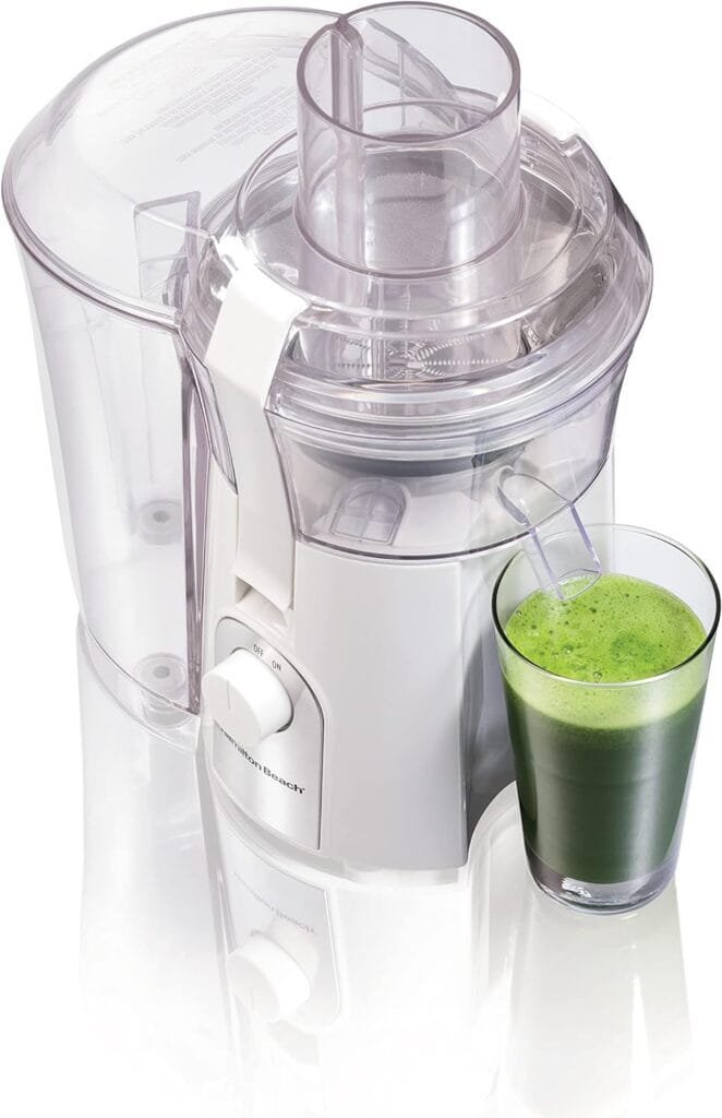 Hamilton Beach Juicer Machine, Big Mouth Large 3” Feed Chute for Whole Fruits and Vegetables, Easy to Clean, Centrifugal Extractor, BPA Free, 800W Motor, Black Hamilton Beach Juicer Machine, Big Mouth Large 3” Feed Chute for Whole Fruits and Vegetables, Easy to Clean, Centrifugal Extractor, BPA Free, 800W Motor, Black