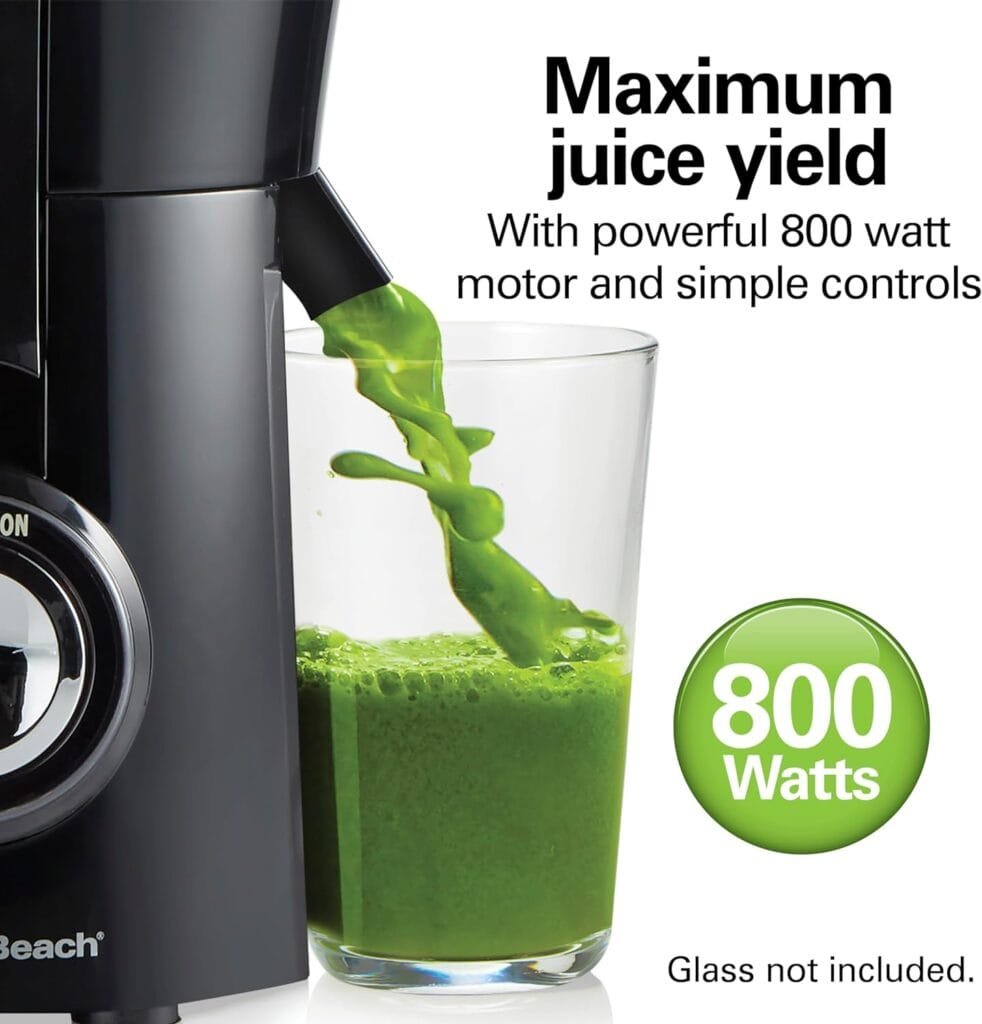 Hamilton Beach Juicer Machine, Big Mouth Large 3” Feed Chute for Whole Fruits and Vegetables, Easy to Clean, Centrifugal Extractor, BPA Free, 800W Motor, Black Hamilton Beach Juicer Machine, Big Mouth Large 3” Feed Chute for Whole Fruits and Vegetables, Easy to Clean, Centrifugal Extractor, BPA Free, 800W Motor, Black