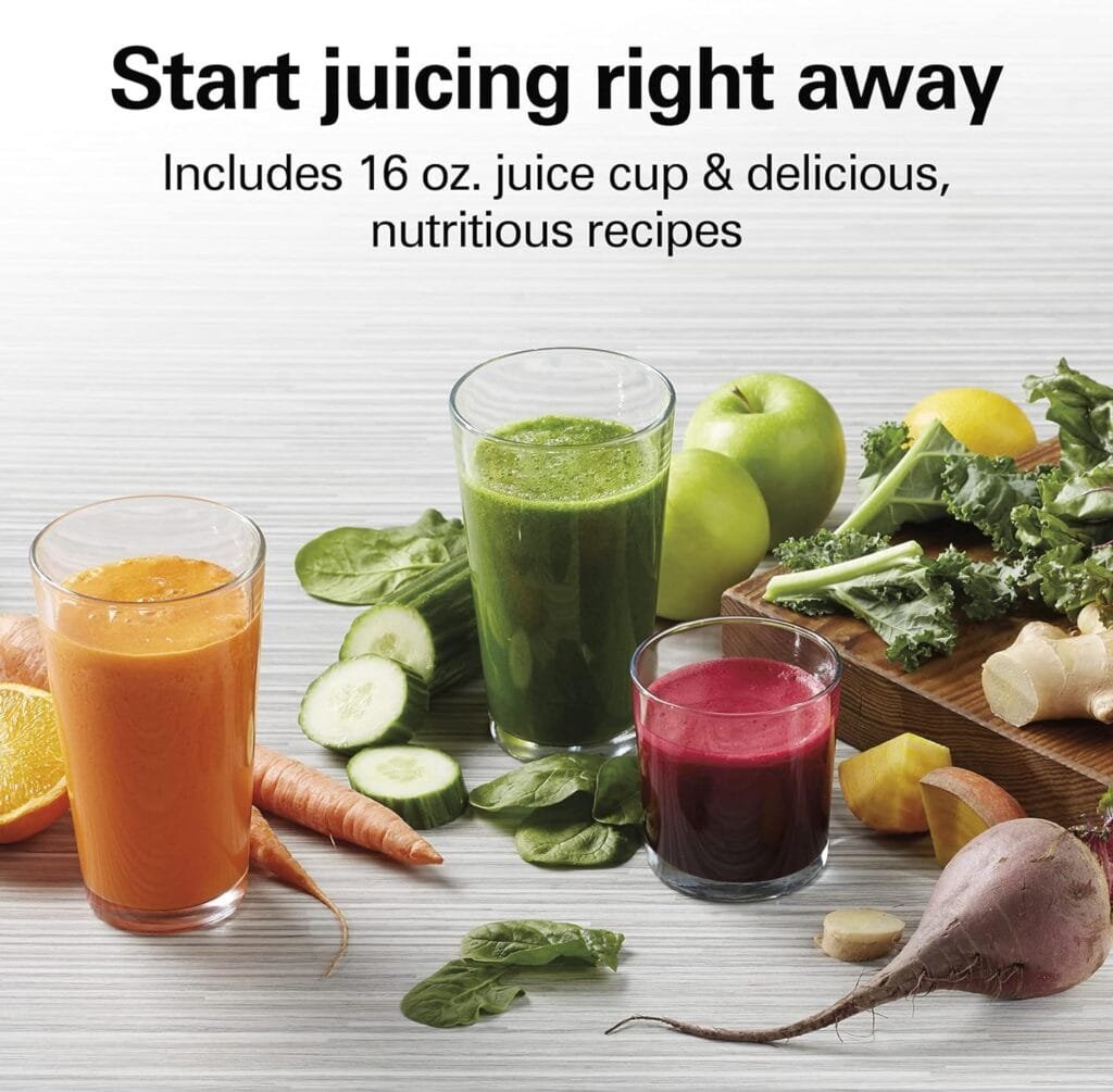 Hamilton Beach Juicer Machine, Big Mouth Large 3” Feed Chute for Whole Fruits and Vegetables, Easy to Clean, Centrifugal Extractor, BPA Free, 800W Motor, Silver Hamilton Beach Juicer Machine, Big Mouth Large 3” Feed Chute for Whole Fruits and Vegetables, Easy to Clean, Centrifugal Extractor, BPA Free, 800W Motor, Silver