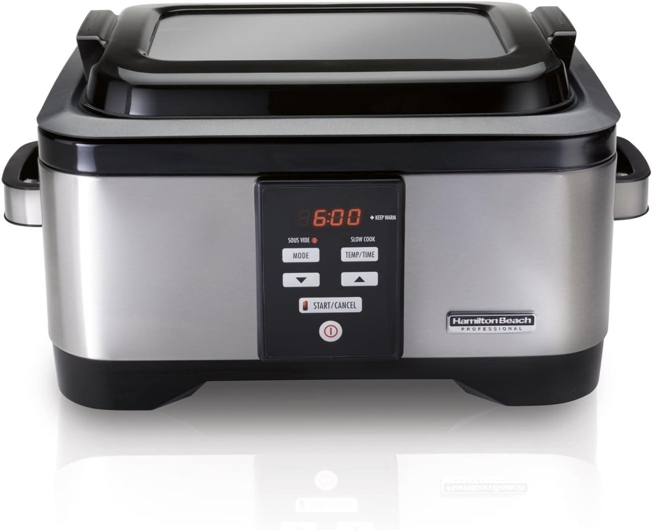 Hamilton Beach Professional Sous Vide Water Oven Slow Cooker, 6 Quart Programmable, Stainless Steel (33970) Hamilton Beach Professional Sous Vide Water Oven Slow Cooker, 6 Quart Programmable, Stainless Steel (33970)