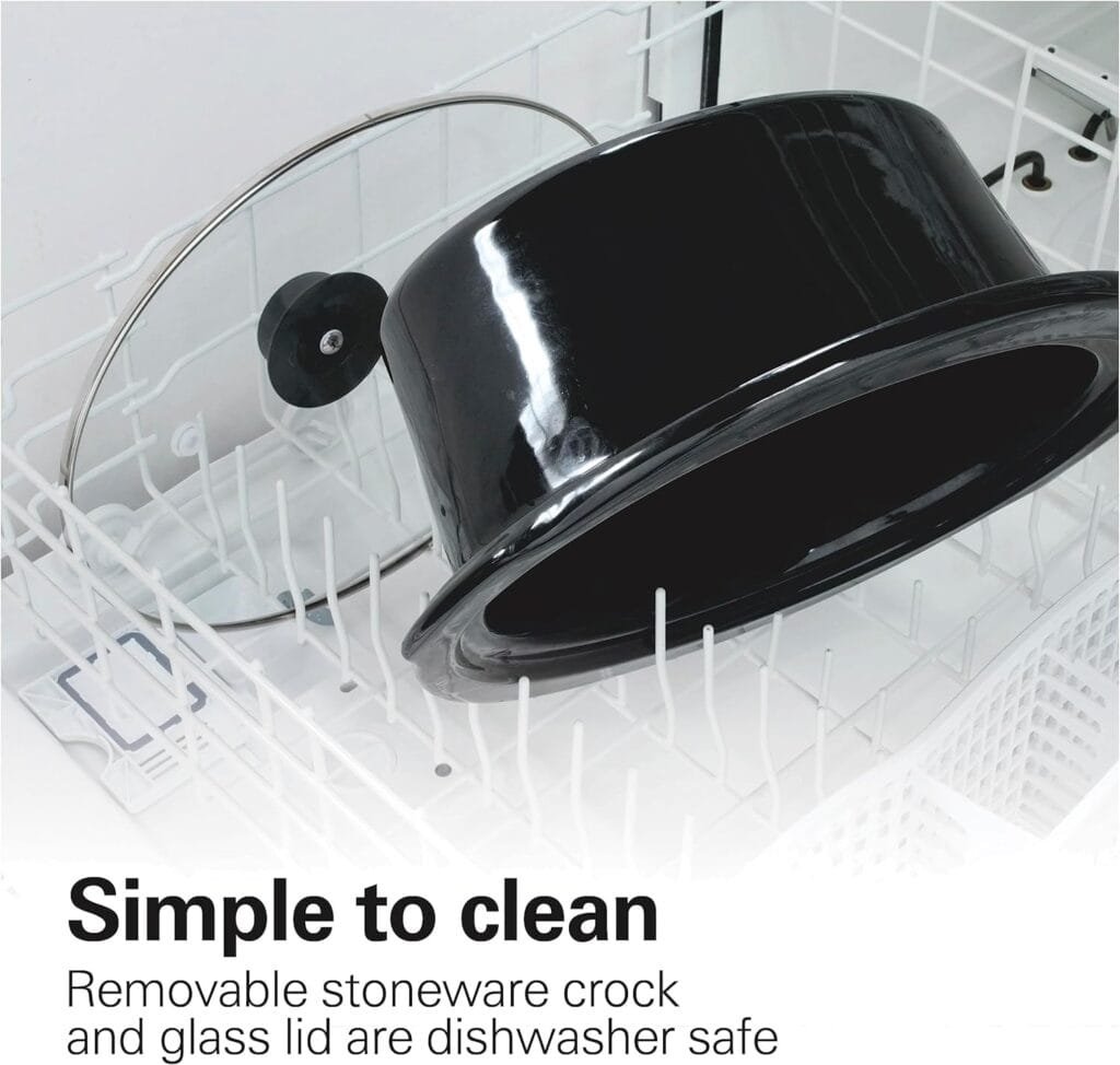 Hamilton Beach Slow Cooker, Extra Large 10 Quart, Stay or Go Portable With Lid Lock, Dishwasher Safe Crock, Black (33195) Hamilton Beach Slow Cooker, Extra Large 10 Quart, Stay or Go Portable With Lid Lock, Dishwasher Safe Crock, Black (33195)