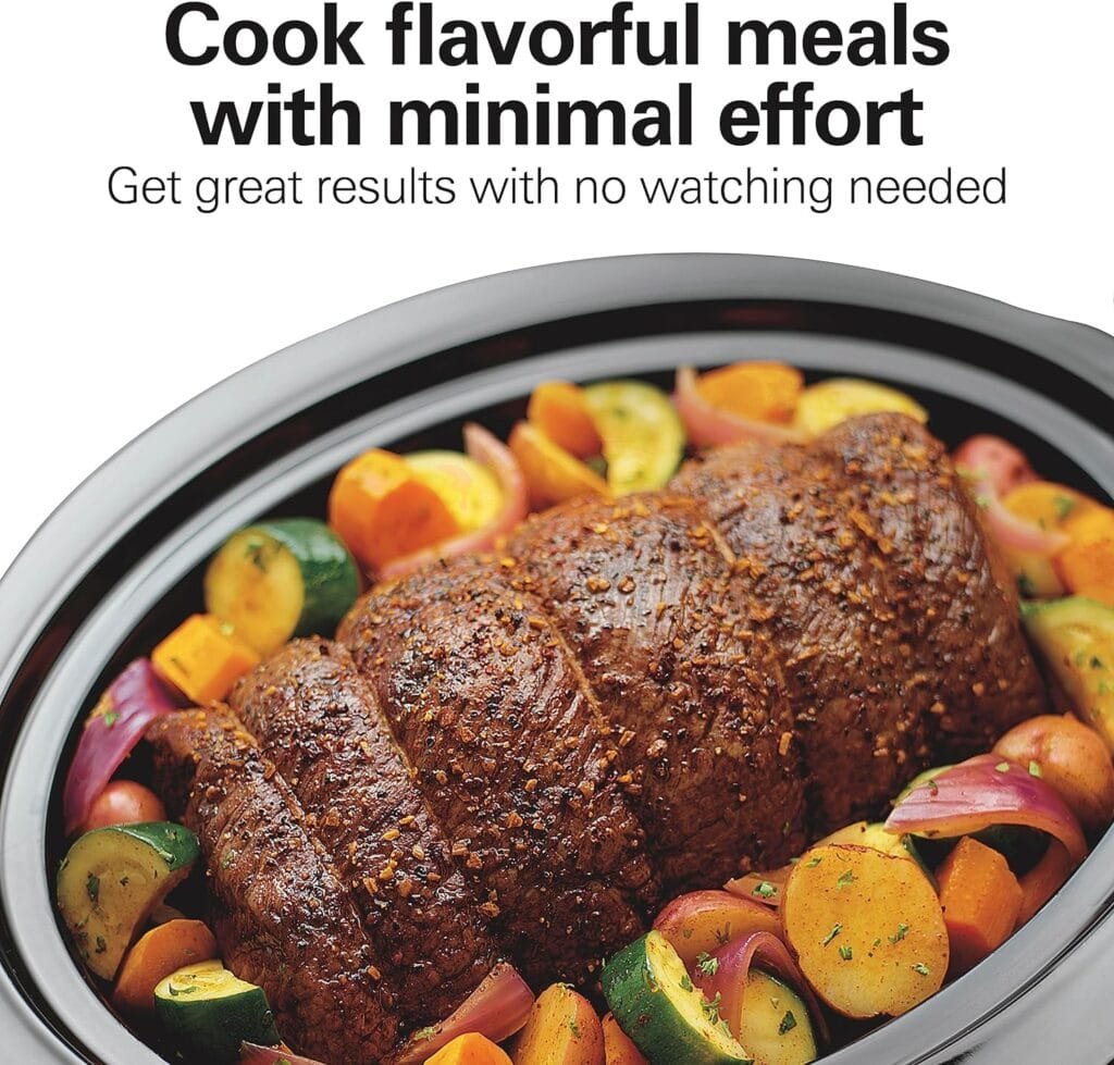 Hamilton Beach Slow Cooker, Extra Large 10 Quart, Stay or Go Portable With Lid Lock, Dishwasher Safe Crock, Black (33195) Hamilton Beach Slow Cooker, Extra Large 10 Quart, Stay or Go Portable With Lid Lock, Dishwasher Safe Crock, Black (33195)