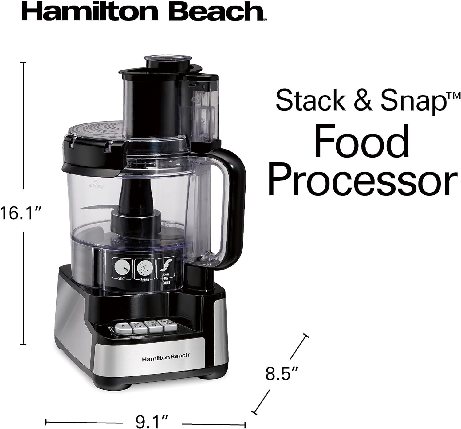 hamilton-beach-stack-snap-food-processor-and-vegetable-chopper-bpa-free-stainless-steel-blades-12-cup-bowl-2-speed-450-w-1 - Cooking Appliance World