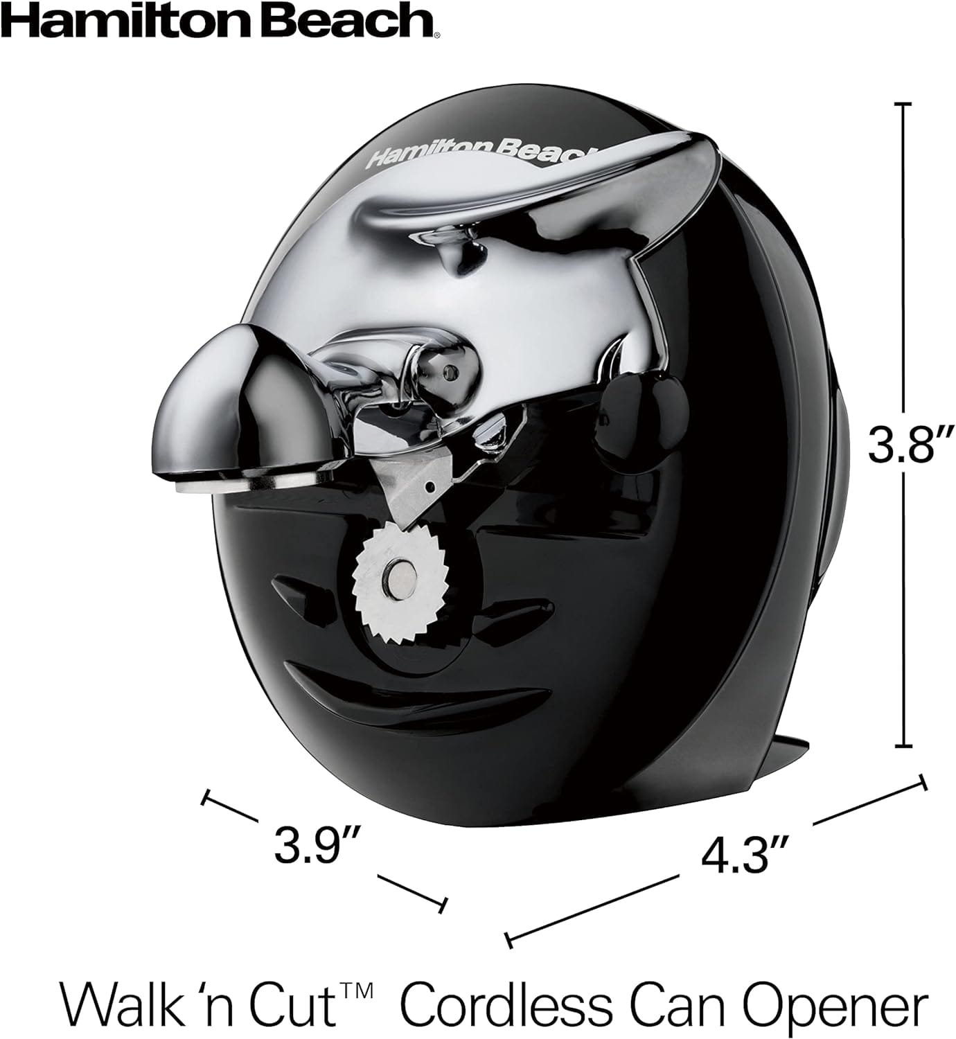 Hamilton Beach Walk n Cut Electric Can Opener for Kitchen, Use On Any Size, Automatic and Hand-Free, Cordless  Rechargeable, Easy Clean Removable Blade, Black (76501G) Hamilton Beach Walk n Cut Electric Can Opener for Kitchen, Use On Any Size, Automatic and Hand-Free, Cordless  Rechargeable, Easy Clean Removable Blade, Black (76501G)