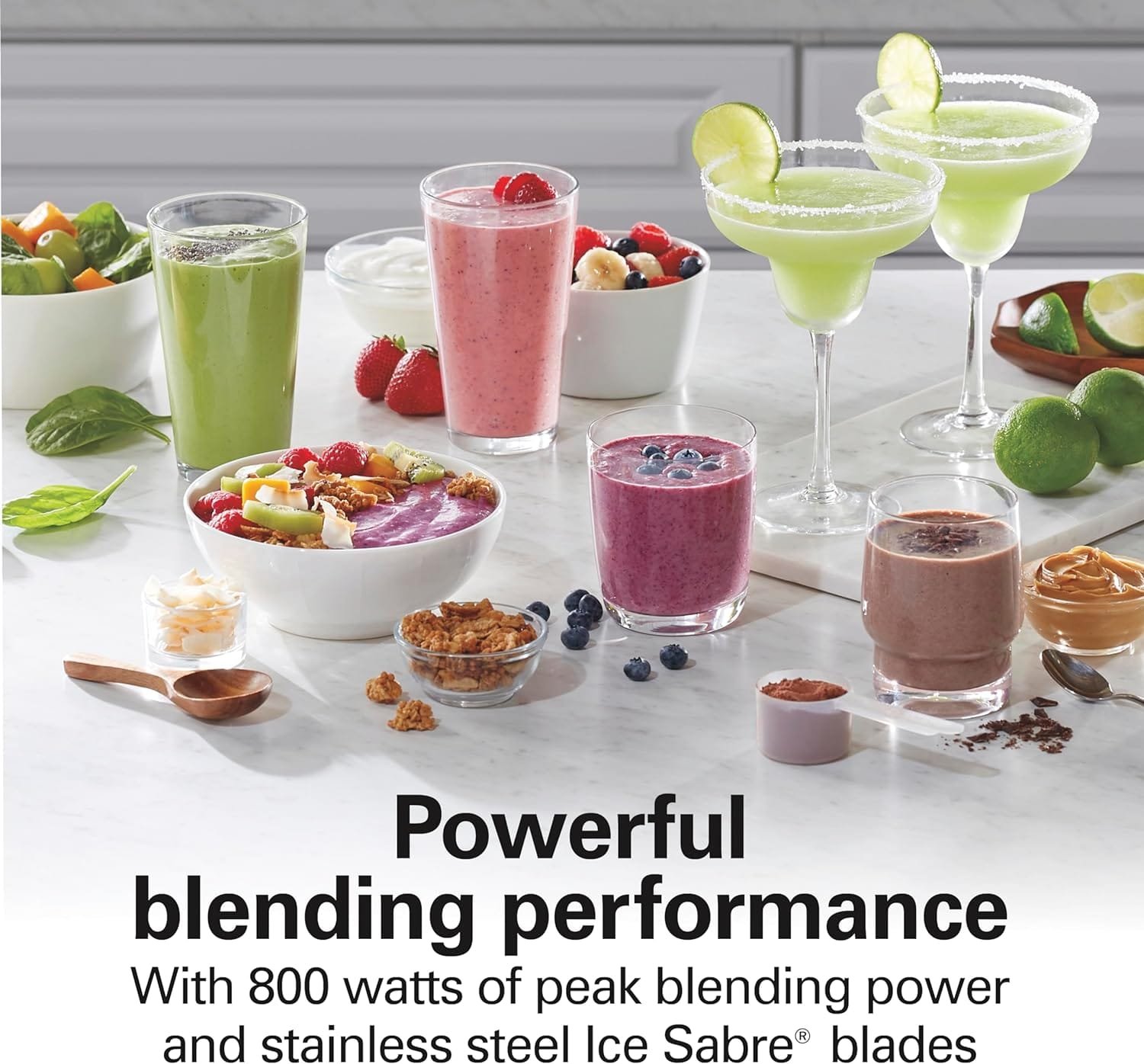 Hamilton Beach Wave Crusher Blender for Shakes and Smoothies, Puree, Crush Ice, With 40oz Glass Jar and 20oz Blend-In Portable Travel Jar, 6 Functions, Gray (58181) Hamilton Beach Wave Crusher Blender for Shakes and Smoothies, Puree, Crush Ice, With 40oz Glass Jar and 20oz Blend-In Portable Travel Jar, 6 Functions, Gray (58181)