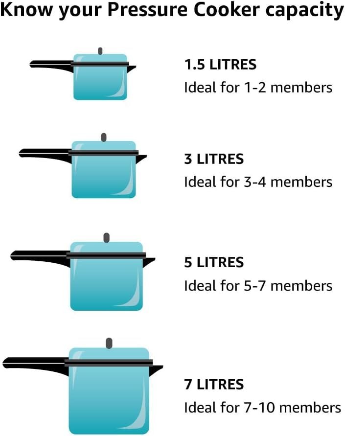 Hawkins B45 Pressure Cooker, 4 Litre, Silver Hawkins B45 Pressure Cooker, 4 Litre, Silver