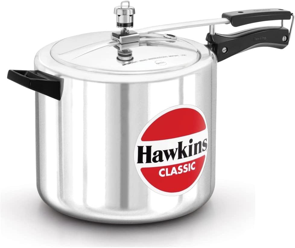 HAWKINS Classic CL15 1.5-Liter New Improved Aluminum Pressure Cooker, Small, Silver