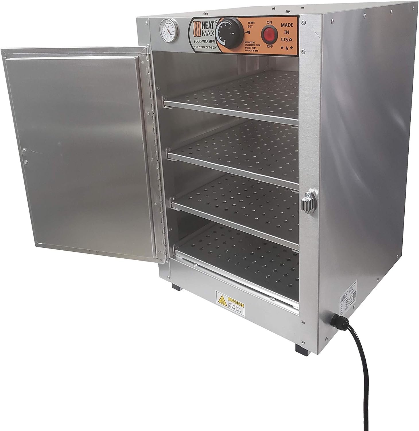 HeatMax 16x16x24 Small Hot Box Food Warmer- The Original and The Best - with an Interior usable Shelf Space of 13 x 15.5 inch. for Half Size Disposable Pans, BBQ, Pizza, Any hot Food HeatMax 16x16x24 Small Hot Box Food Warmer- The Original and The Best - with an Interior usable Shelf Space of 13 x 15.5 inch. for Half Size Disposable Pans, BBQ, Pizza, Any hot Food